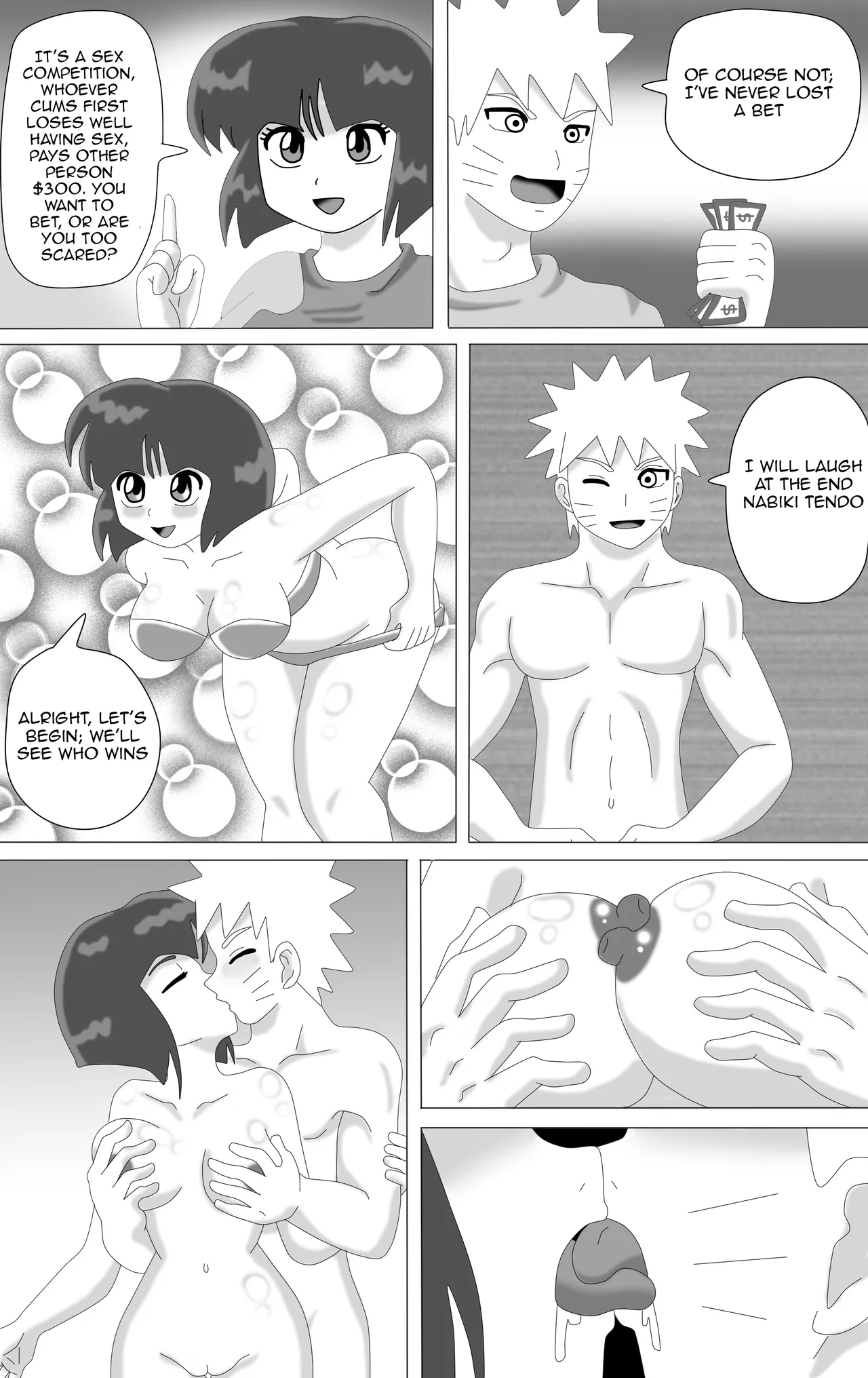 CROSSOVER NARUTO X SHAMPOO & NABIKI TENDO page 5 full