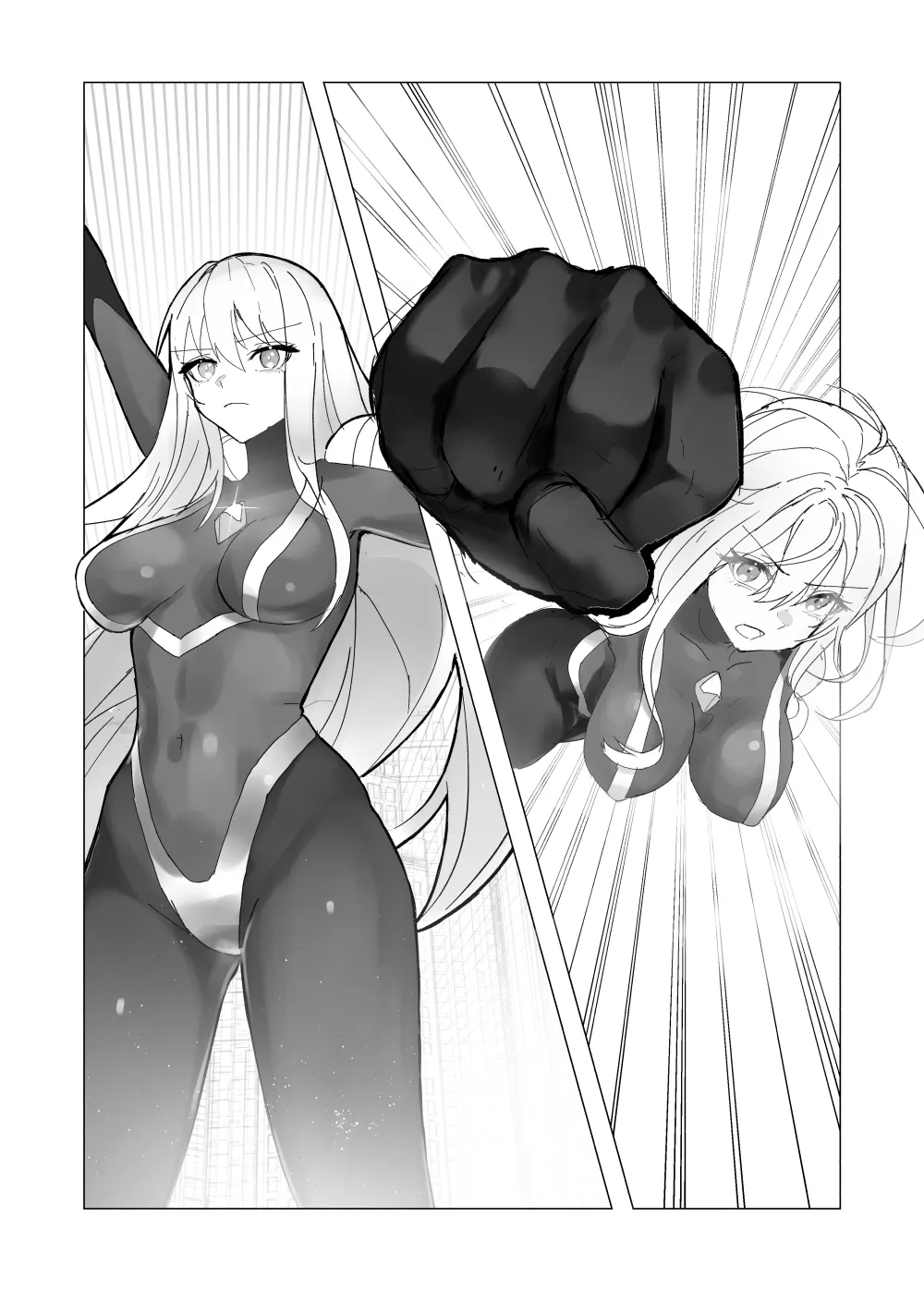 巨大女主角触手&石化完全败北 | Giant Heroine Tentacles & Petrification Total Defeat page 2 full