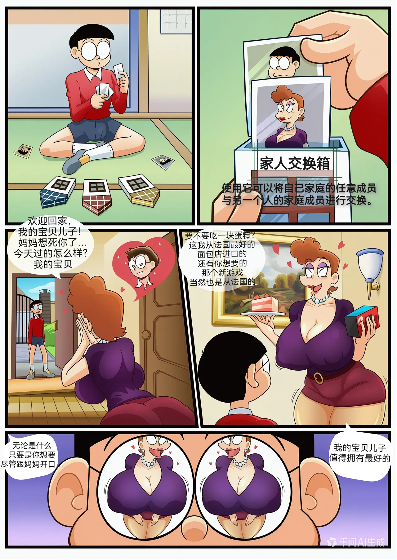 毁童年×哆啦A梦（家人交换箱）A family Box（防弹面具个人汉化） page 1 full