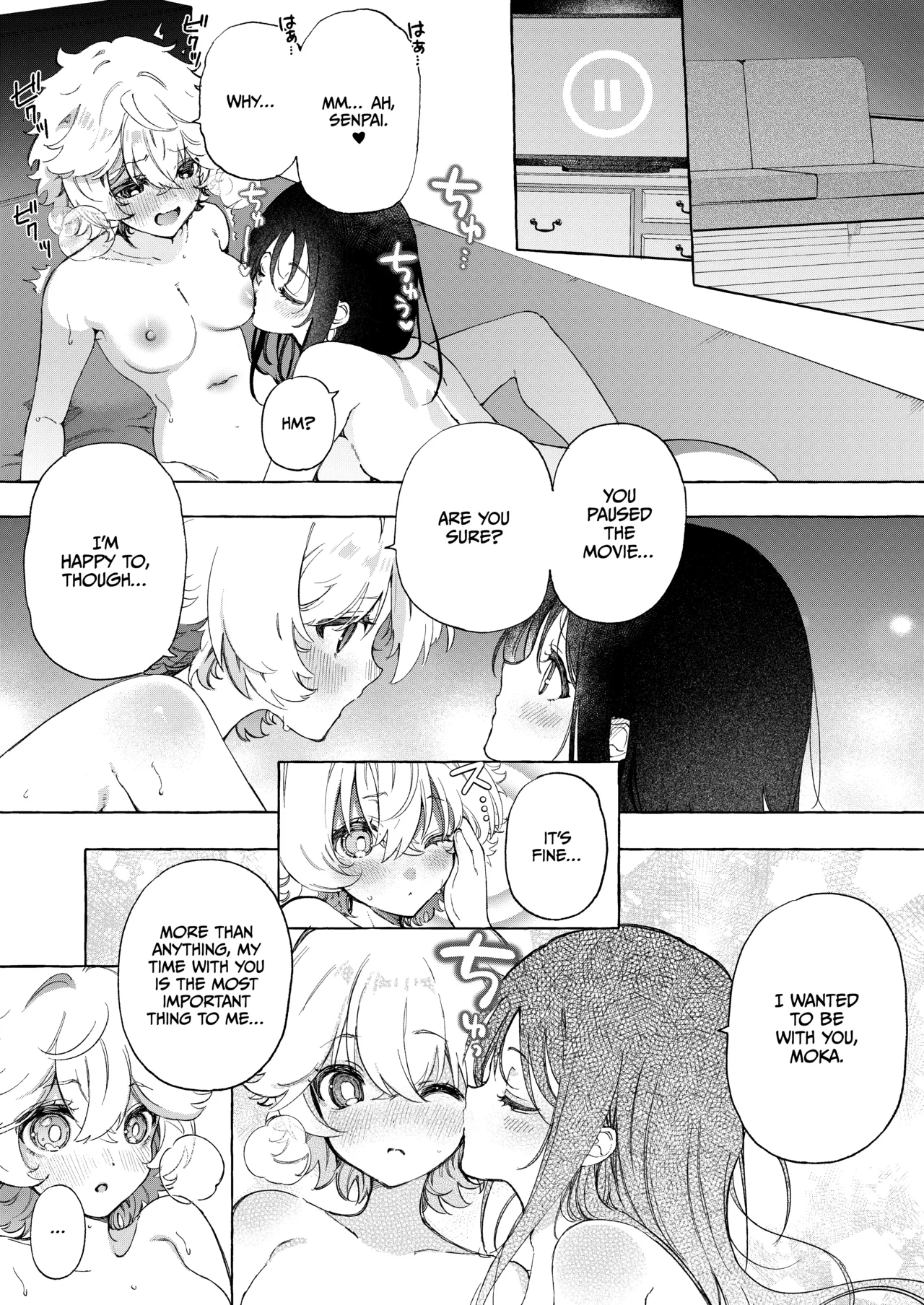 Asuno & Moka Raburabu Yuri Ecchi page 4 full