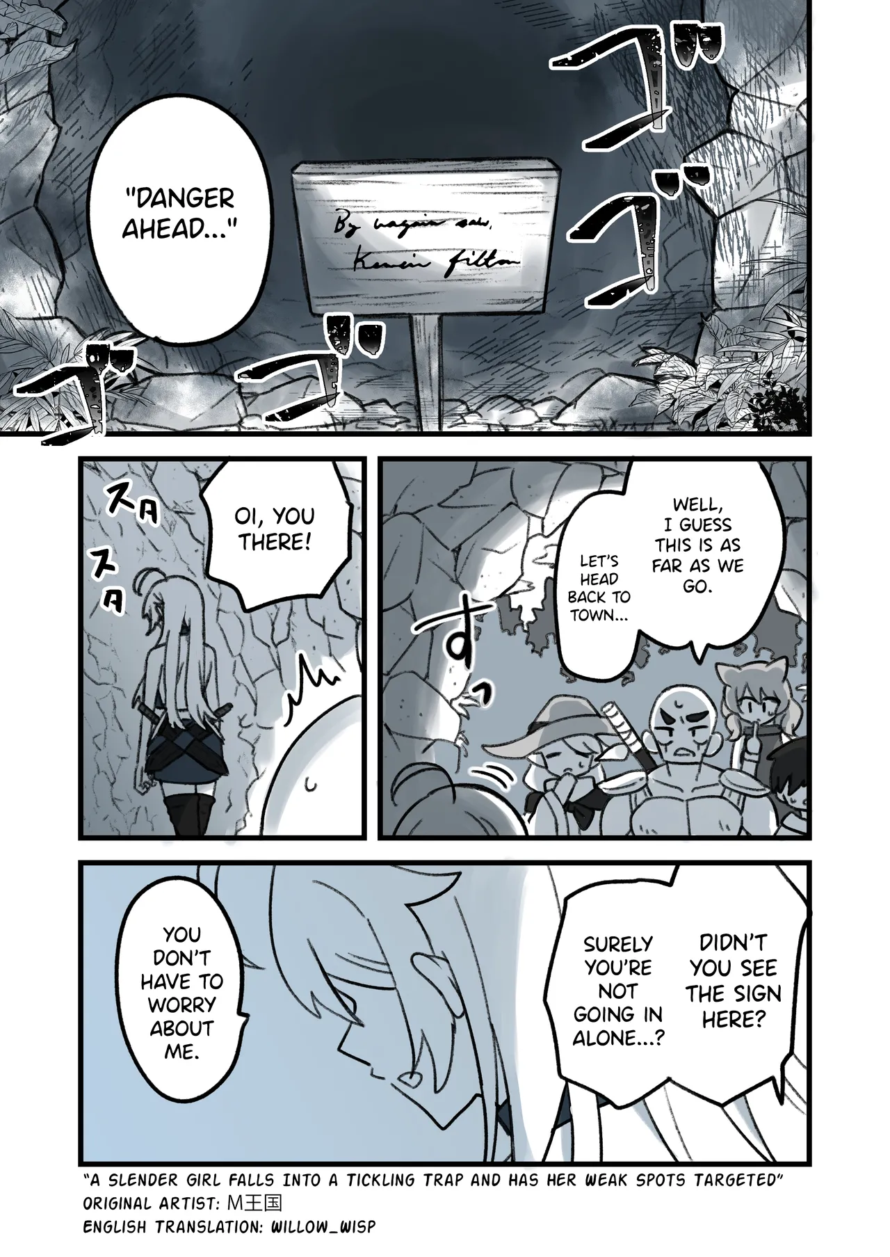 A Slender Girl Falls Into a Tickling Trap and Has Her Weak Spots Targeted page 1 full