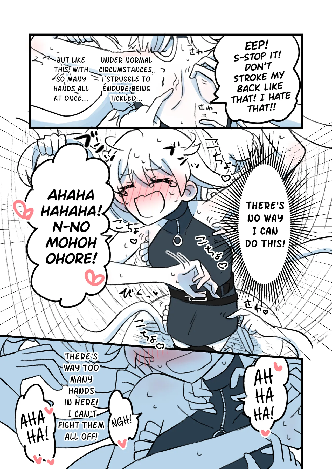 A Slender Girl Falls Into a Tickling Trap and Has Her Weak Spots Targeted page 7 full
