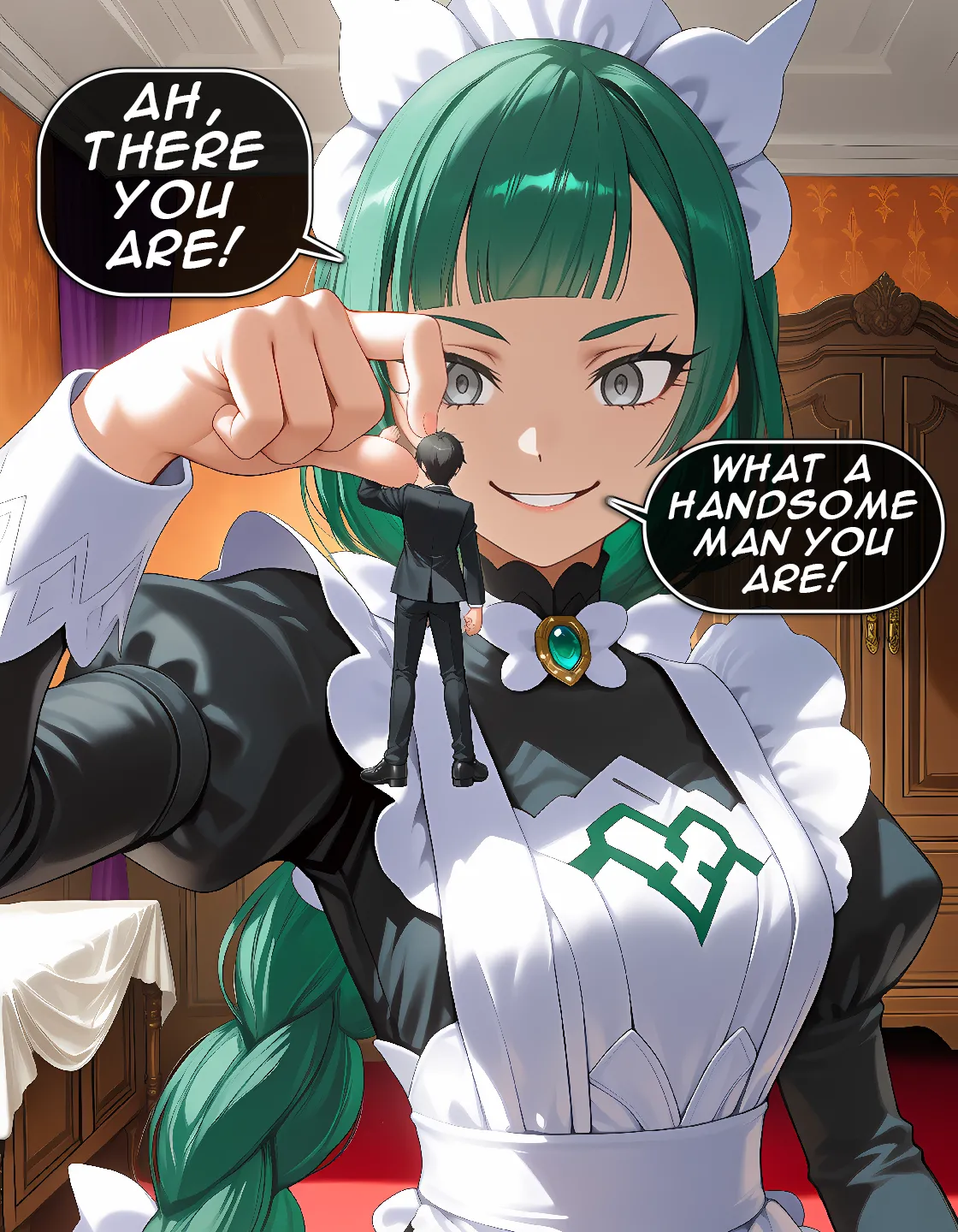 Comic - Giantess Lebanne will serve you faithfully page 3 full