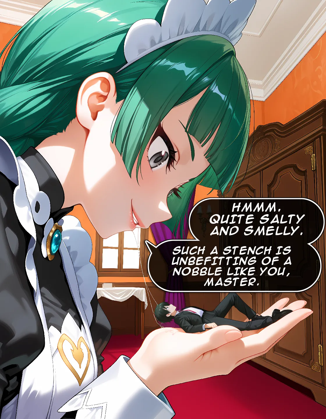 Comic - Giantess Lebanne will serve you faithfully page 5 full