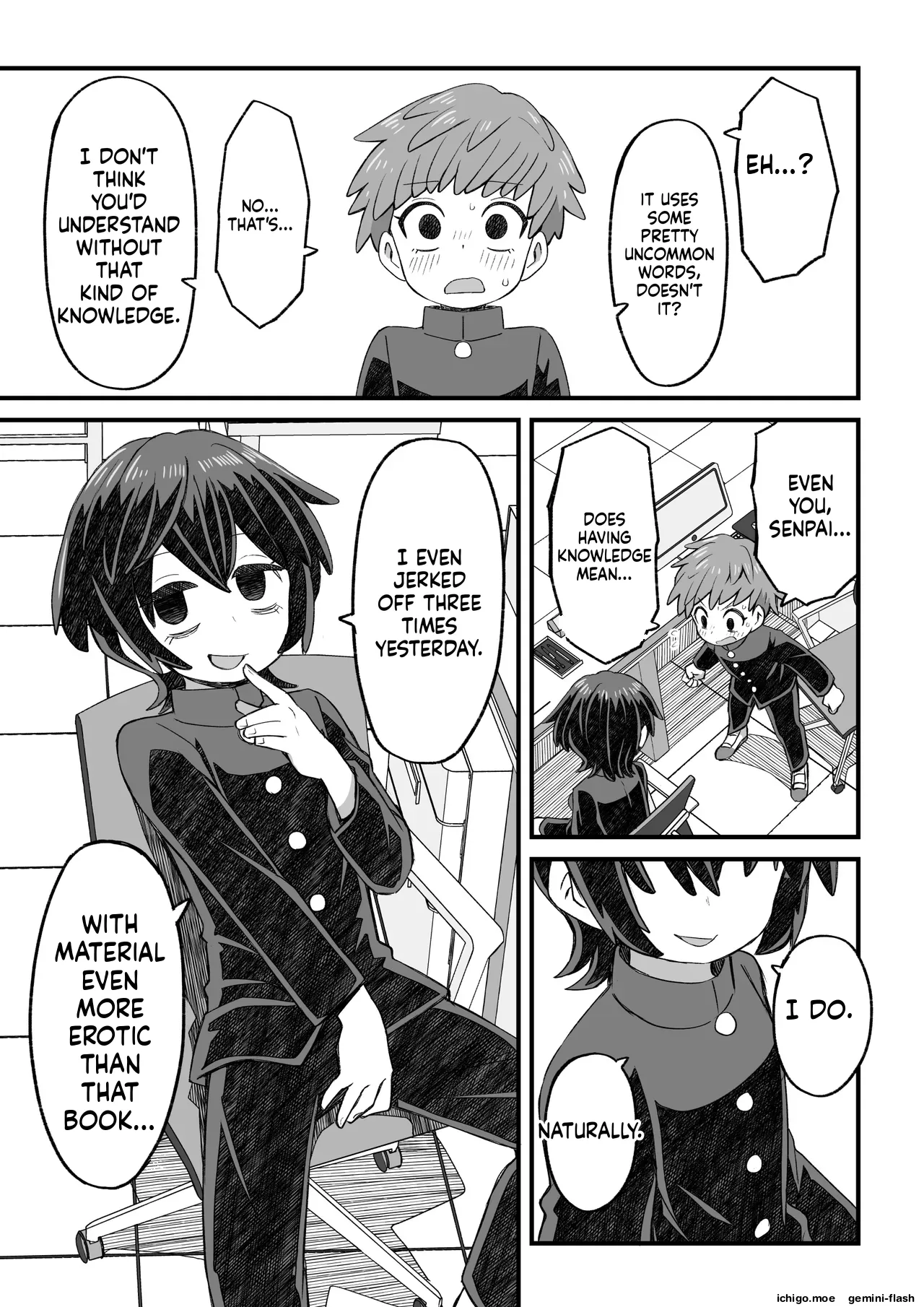 A Story About a Librarian Attacking a Junior Student, and a Story About a Boy Who Crossdresses to Get Help page 4 full