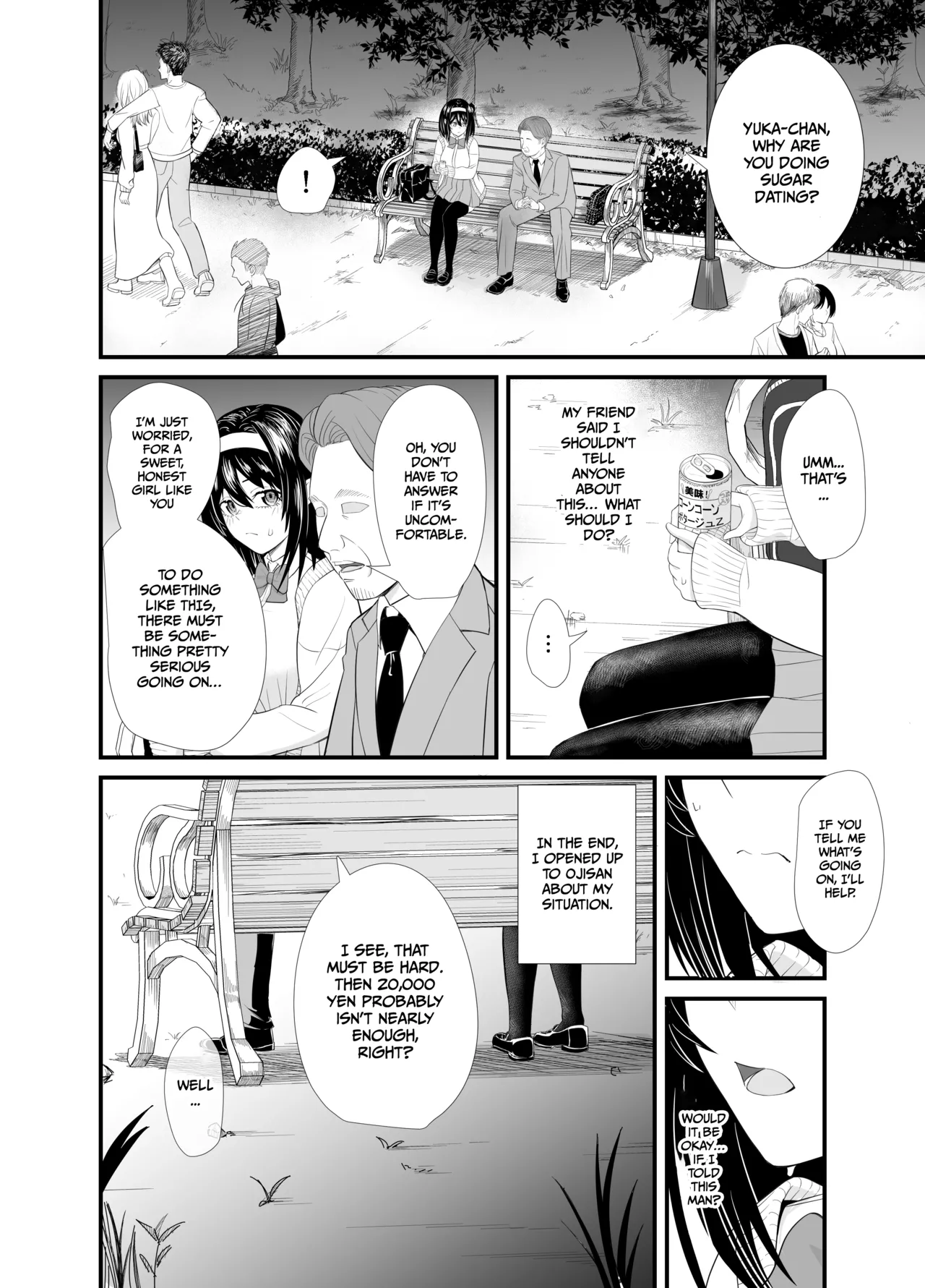 A story about a young girl who turns to SUGAR-DATING due to her family's financial hardship, only to be devoured by an Old Man and end up having a IMPREGNATION Climax page 9 full