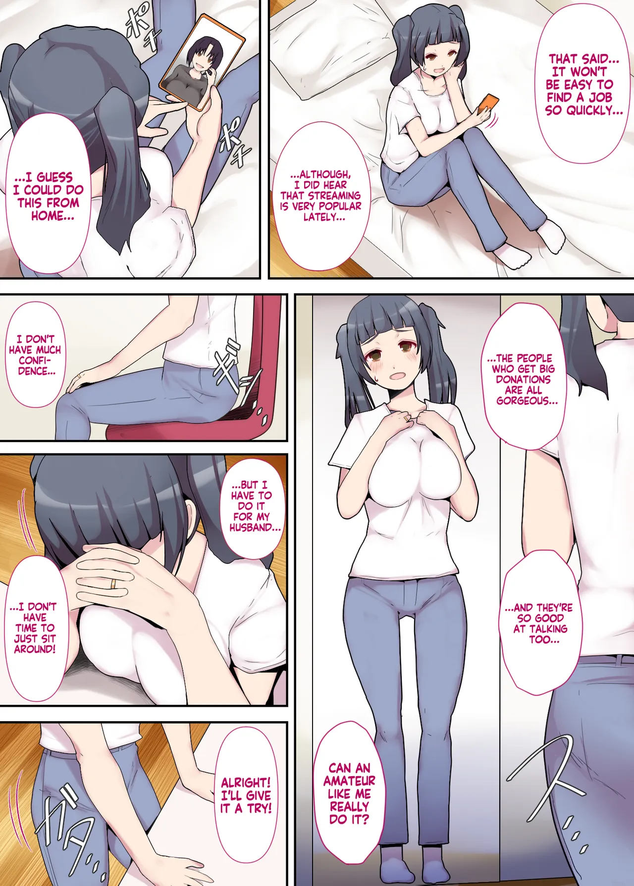 Shiroto Tsuma no Himitsu Haishin ~Zenpen~ | Housewife’s secret livestream Part 1 page 6 full