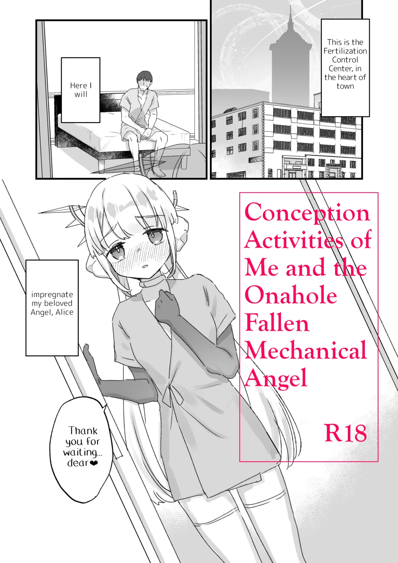 Onaho Ochishita Kikai Tenshisama to Ore no Ninshin Katsudou | Conception Activities of Me and the Onahole Fallen Mechanical Angel page 1 full