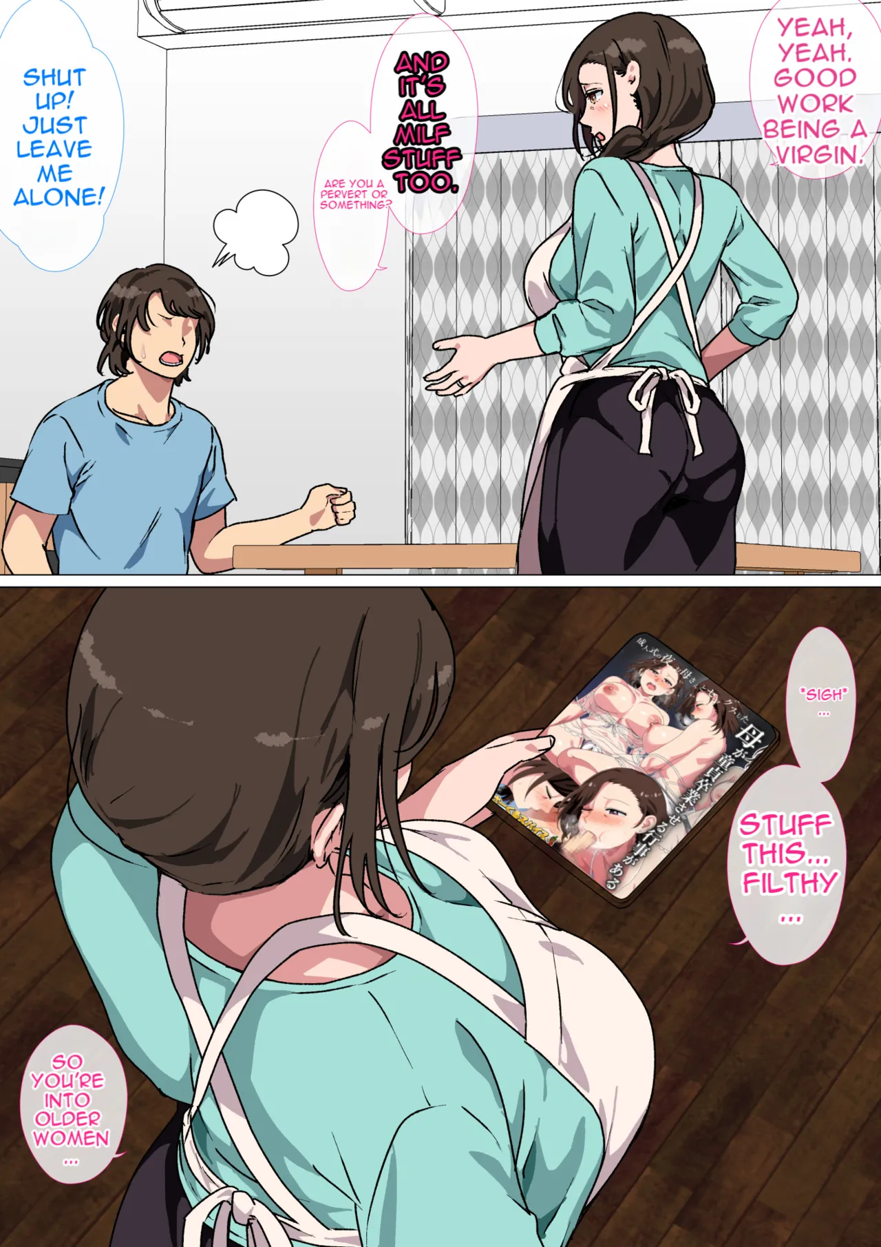 My mom started seducing me, so I couldn't hold back and fuck her. page 5 full