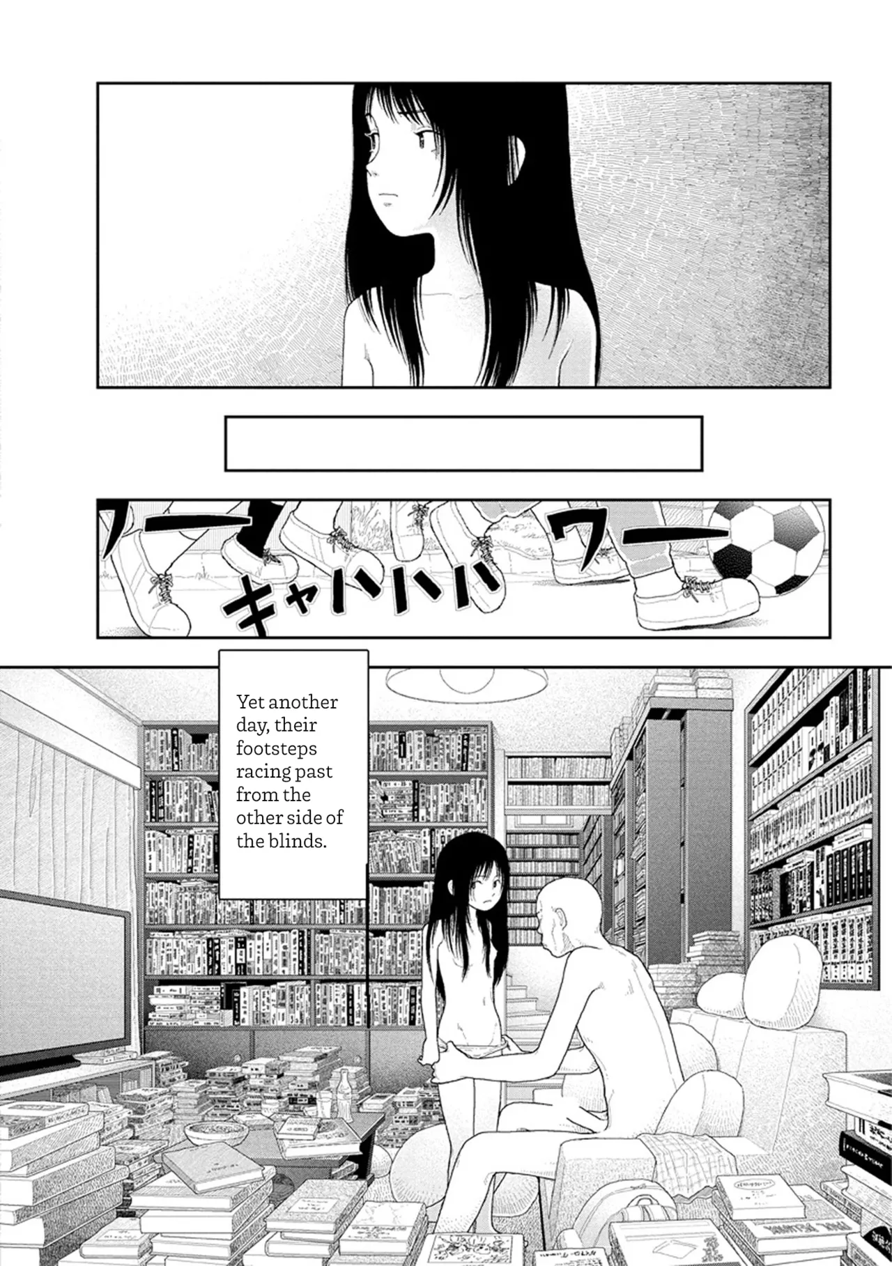 Saishin sakuhin-shū Vol. 3: 1. Watashi wa kyō mo kono heya ni kuru | New Series Vol.3: Five O'Clock, Ep. 1: Today, I'm back in this room again. page 3 full