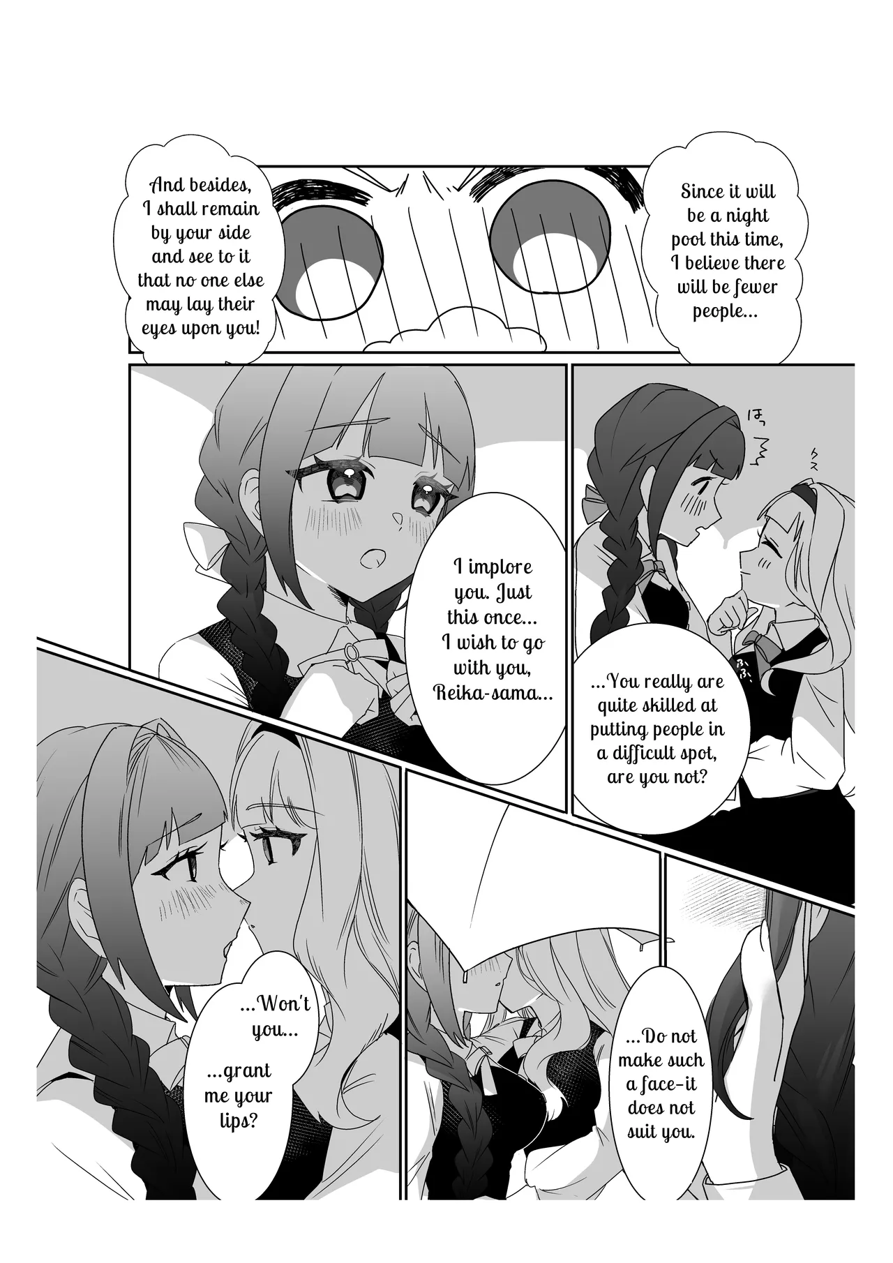 Saimin Ojou-sama ~Yuri Couple wo Osou Otoko-tachi no Yokubou~ | Mindless Maidens ~A Lesbian Couple Assailed By Male Desire~ page 5 full
