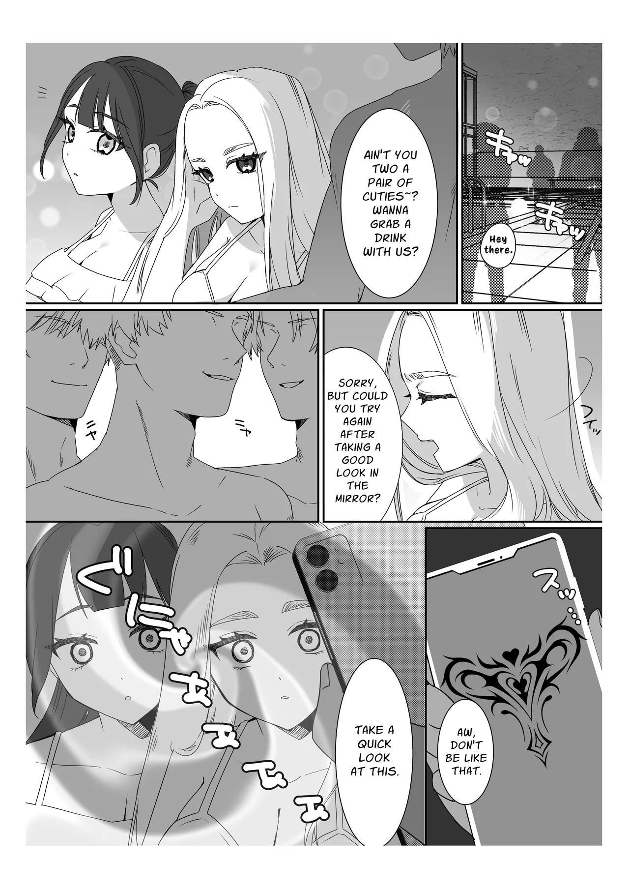 Saimin Ojou-sama ~Yuri Couple wo Osou Otoko-tachi no Yokubou~ | Mindless Maidens ~A Lesbian Couple Assailed By Male Desire~ page 7 full