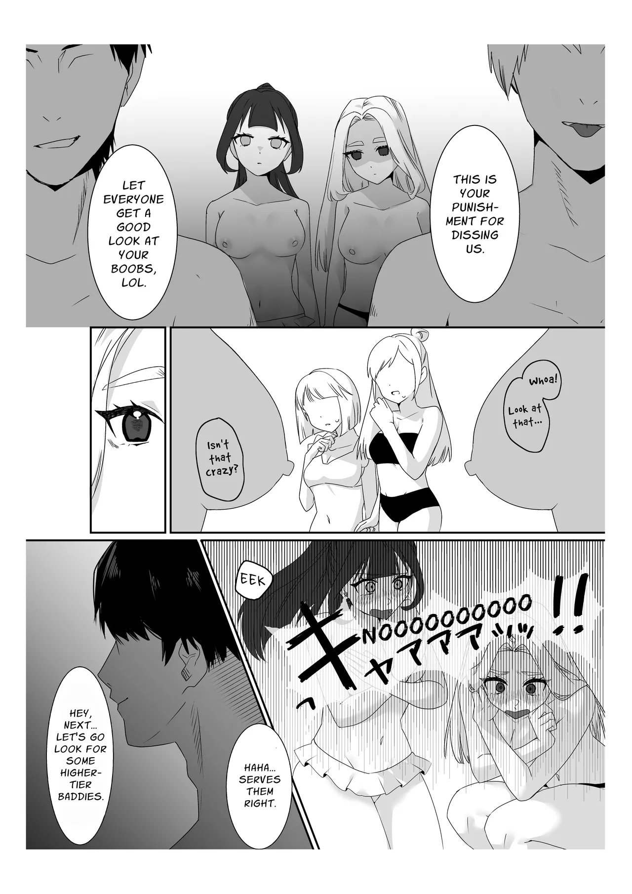 Saimin Ojou-sama ~Yuri Couple wo Osou Otoko-tachi no Yokubou~ | Mindless Maidens ~A Lesbian Couple Assailed By Male Desire~ page 9 full