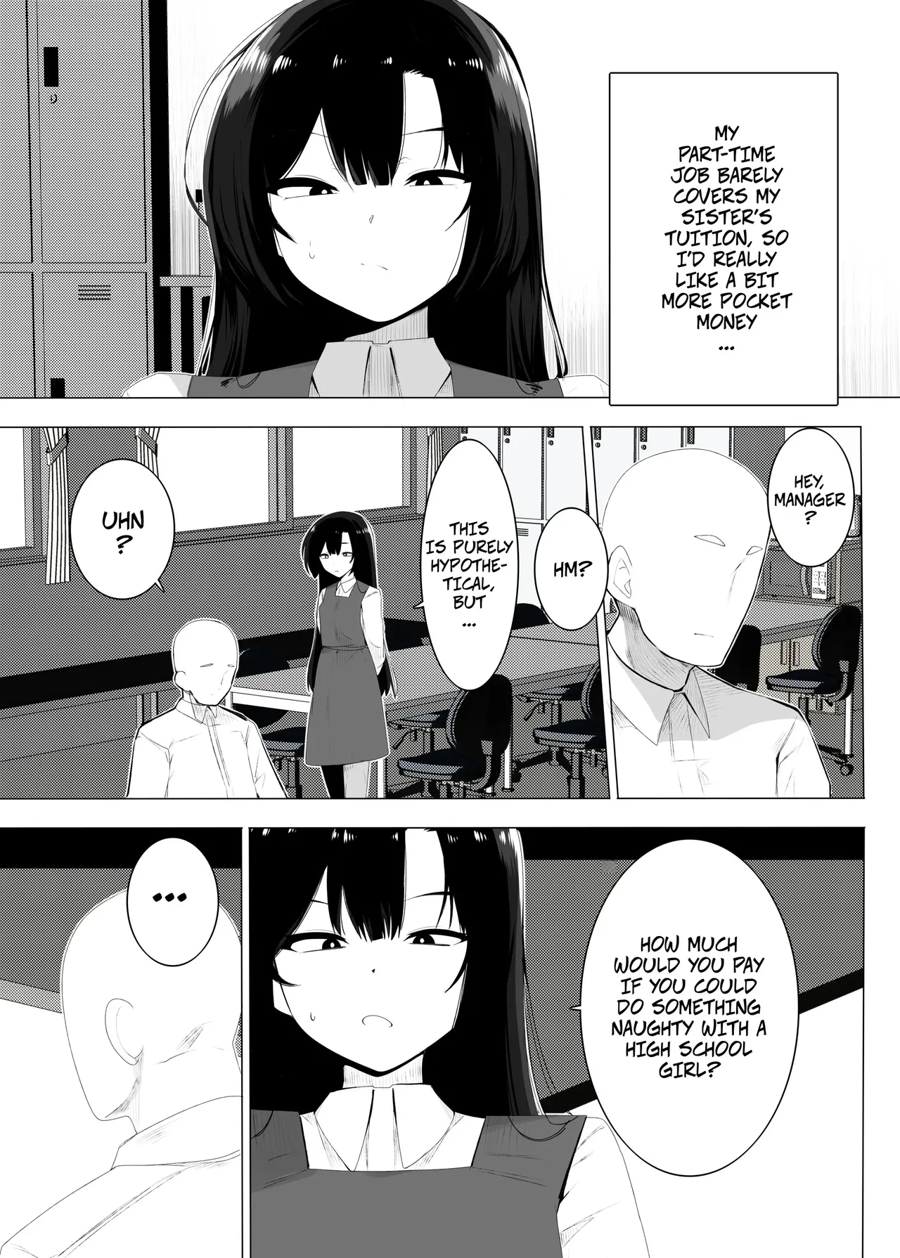 A Gal Using Her Body To Make Extra Money At Her Part-time Job page 5 full