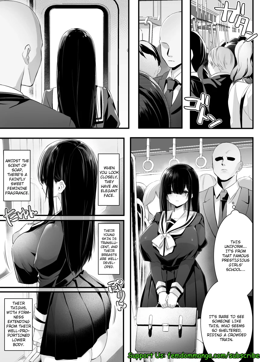 Fujun Isei Kouyuu shitara Soku Taigaku no Seijun Muku na Gakuensei ni Itazura ~Densha Chikan Hen~ page 6 full