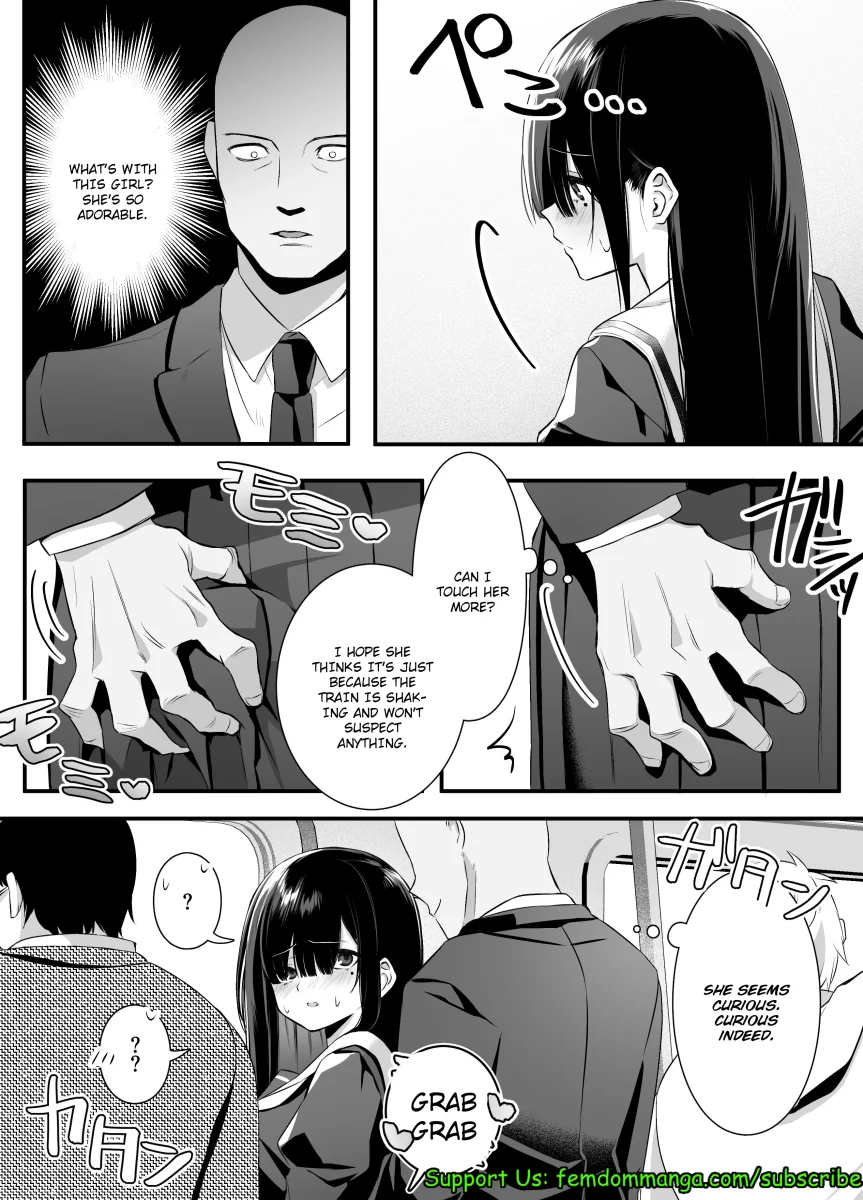 Fujun Isei Kouyuu shitara Soku Taigaku no Seijun Muku na Gakuensei ni Itazura ~Densha Chikan Hen~ page 8 full