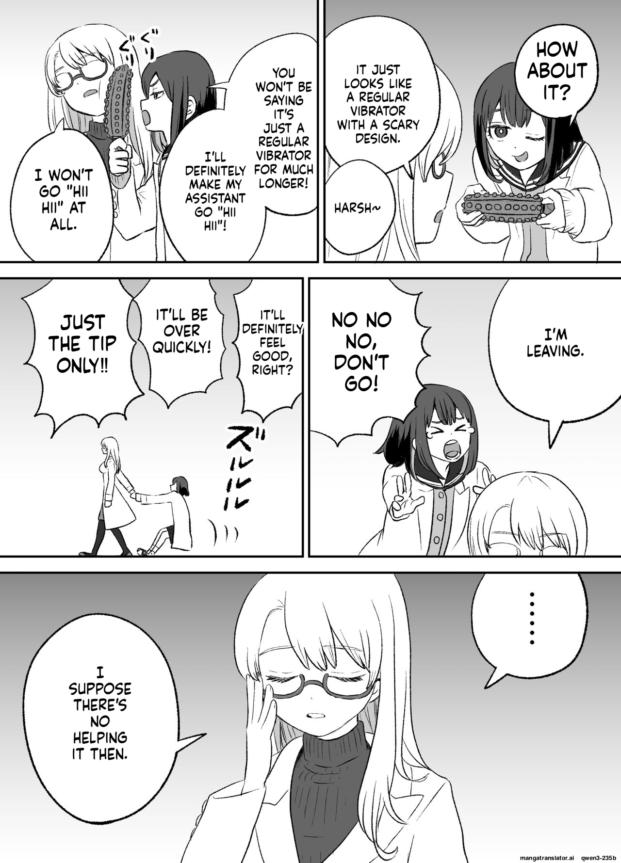 Omocha Kaihatsubu Joshu-chan no Sanzan na Nichijou page 4 full