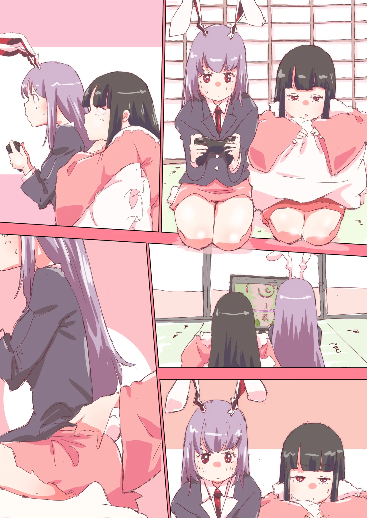 ページ漫画 #輝夜 #鈴仙 #漫画 page 5 full