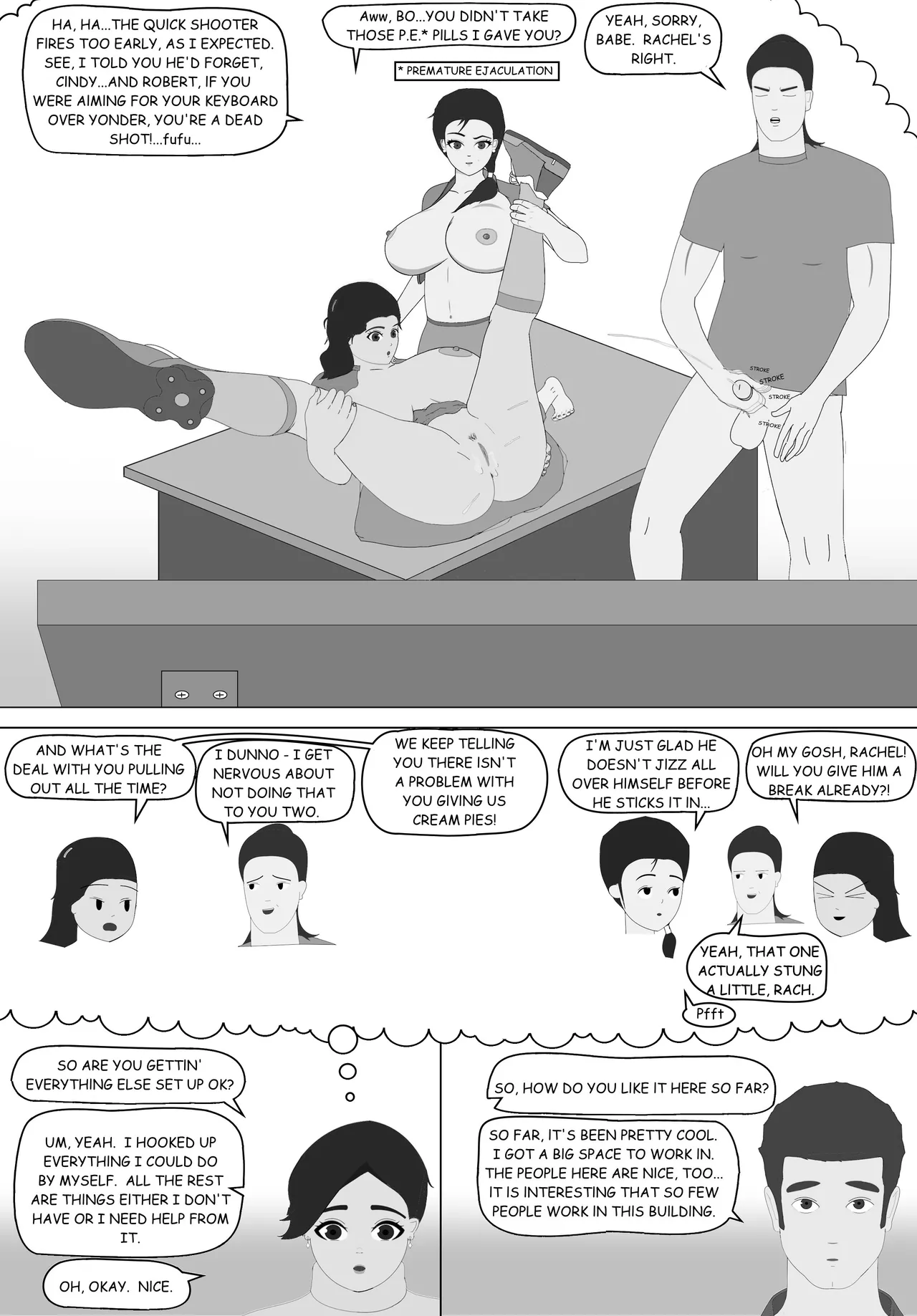 Naughty Business, Chapter 1 "Tim's First Day" page 7 full