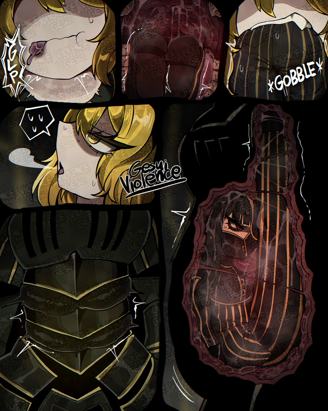 Giant Le Noir DonQui vore comic page 5 full