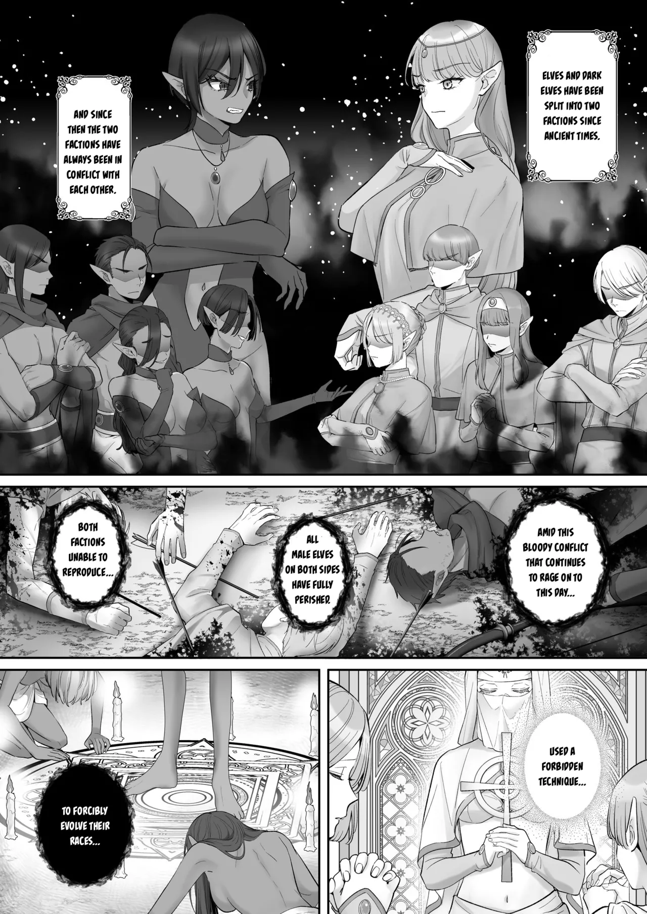 Elf Kanraku ~Elf ni Ecchi na Inmon o Tsukete Les Ochi Saseru~ page 2 full