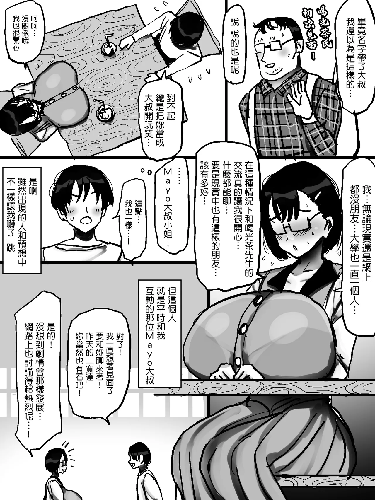 ネットで知り合った地味眼鏡爆乳とお友達交尾しちゃう話 page 5 full