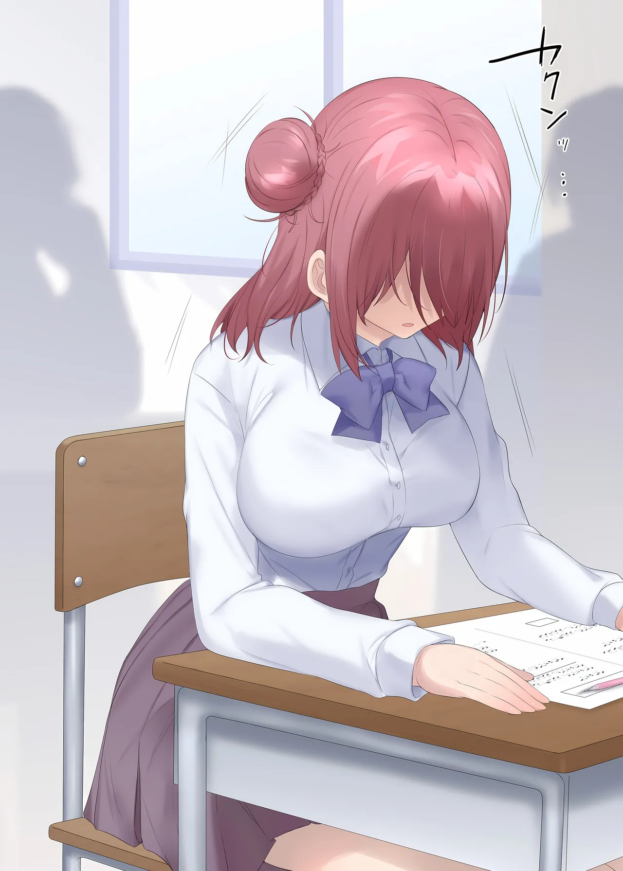 Tesuto-chū ni hyōi sareta onna no ko no…♡ | A Girl Who Got Possessed During a Test…♡ page 4 full