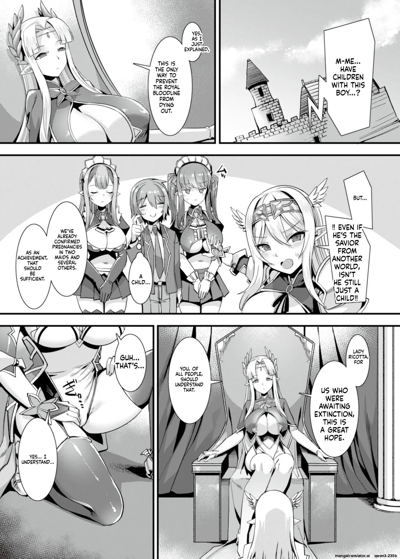 Kukkoro Himekishi no Kairaku Ahe-ochi Amaama Choukyou ~ Otoko ga Umarenai Isekai e Shoukan Sareta Ore ga Heroine o Ategawarete Kozukuri Ecchi 2 ~ page 6 full
