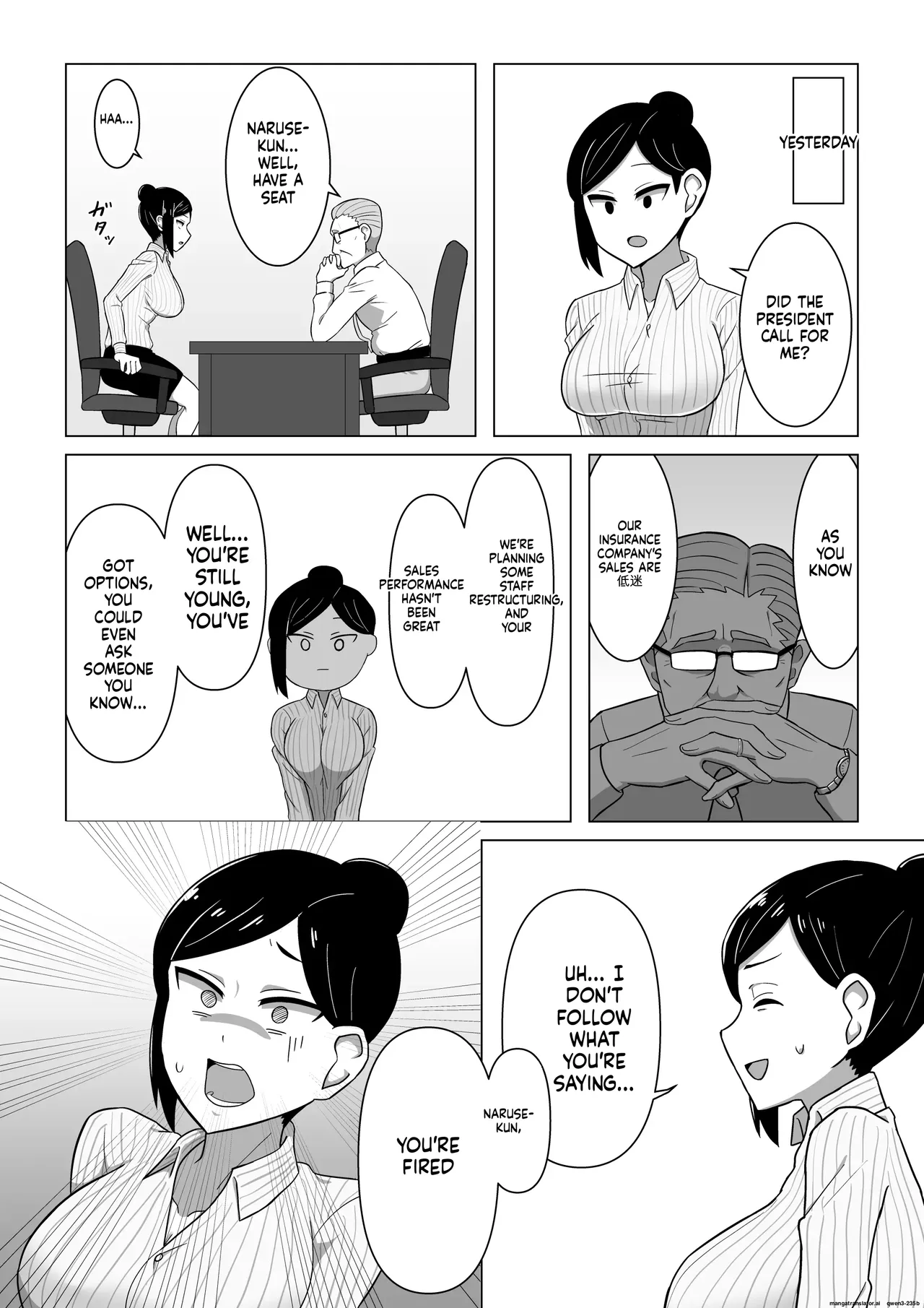 Seductive Life insurance saleswoman page 3 full