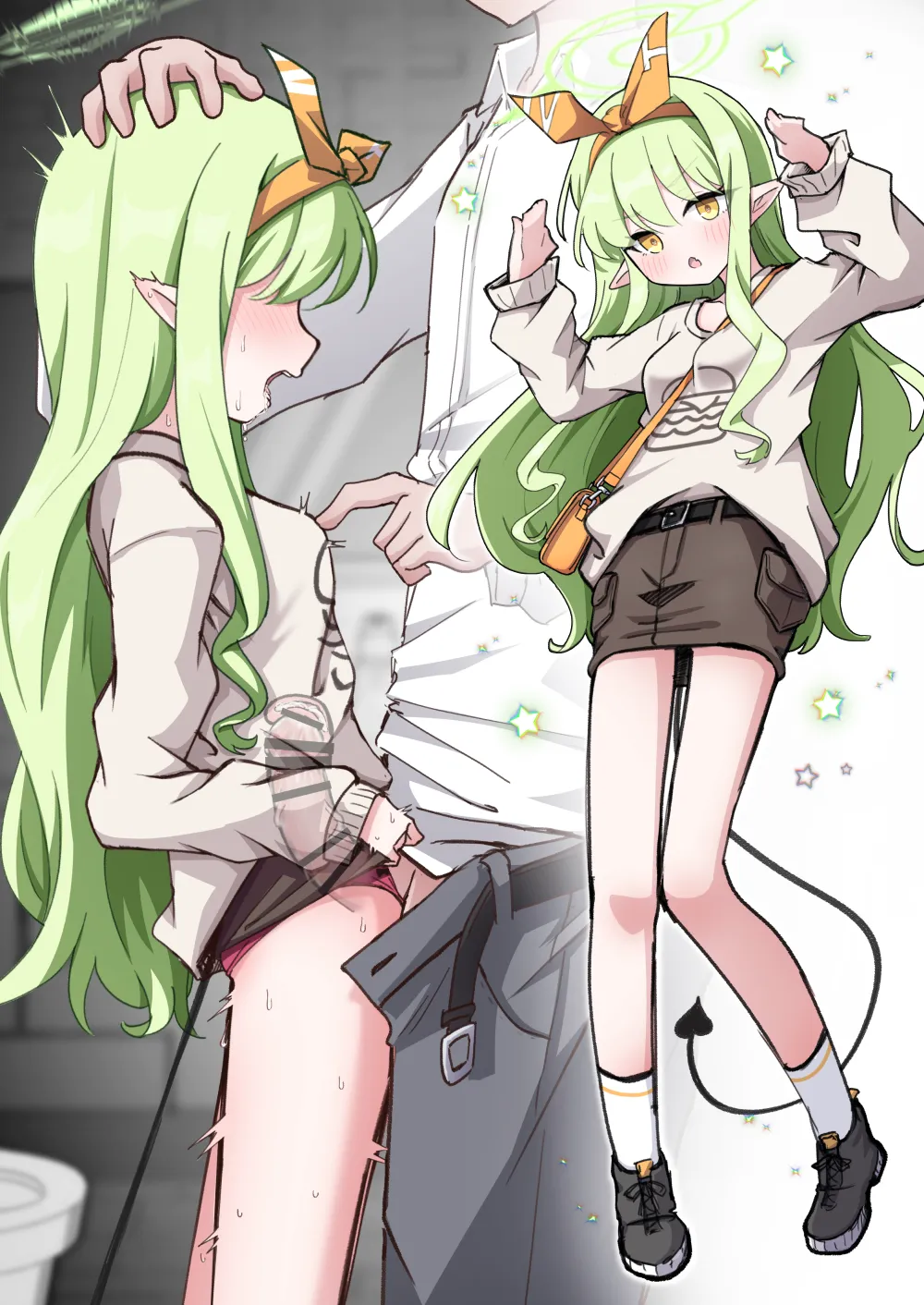 ヒカリとデート中に服を汚さないように子宮に射精した話 page 7 full