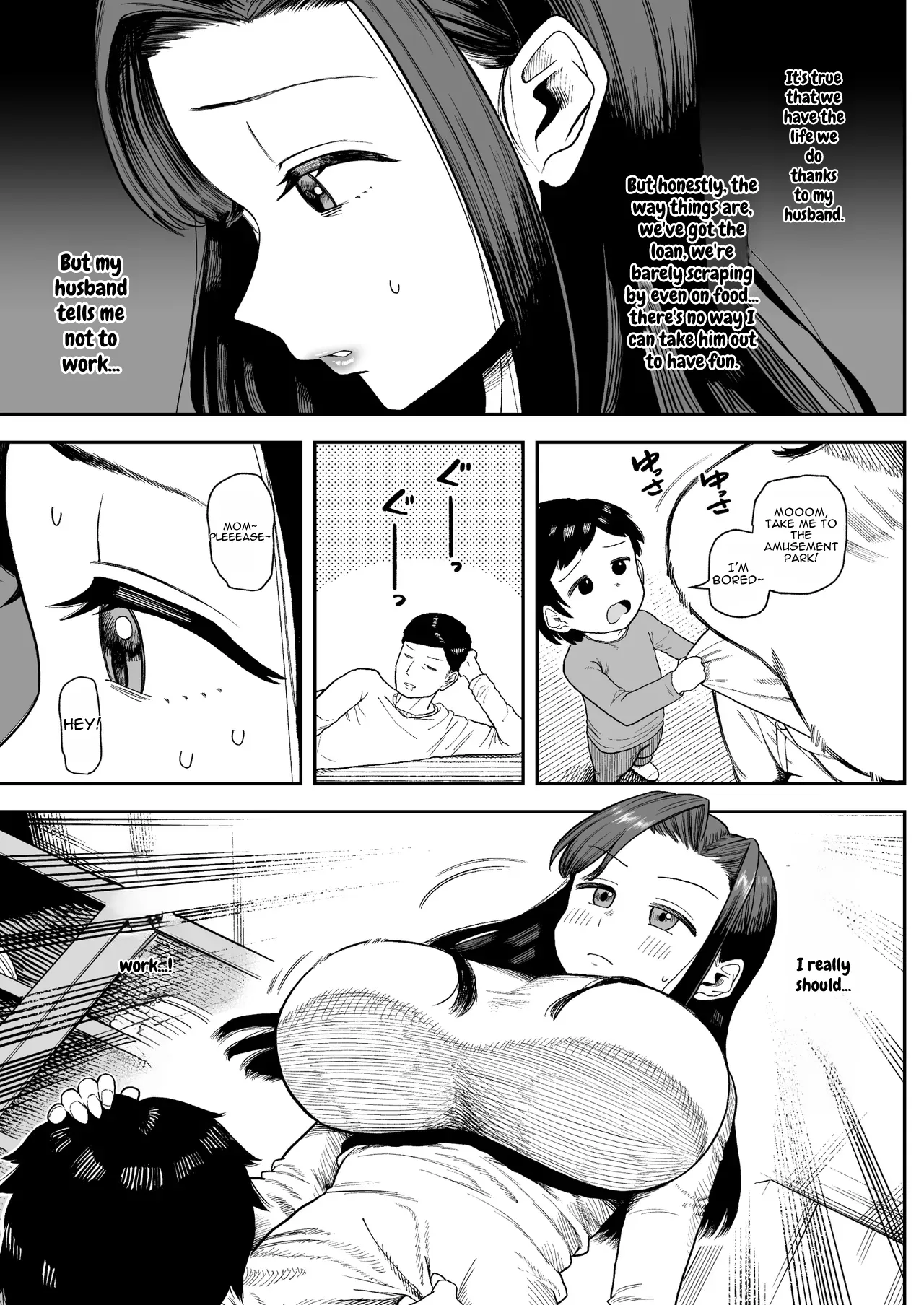 The Big-Titted Housewife, Okuteda-san , Becomes the Pervert Dog Old-Man’s Vulgar Mating Officer for the Sake of the Household Budget page 5 full