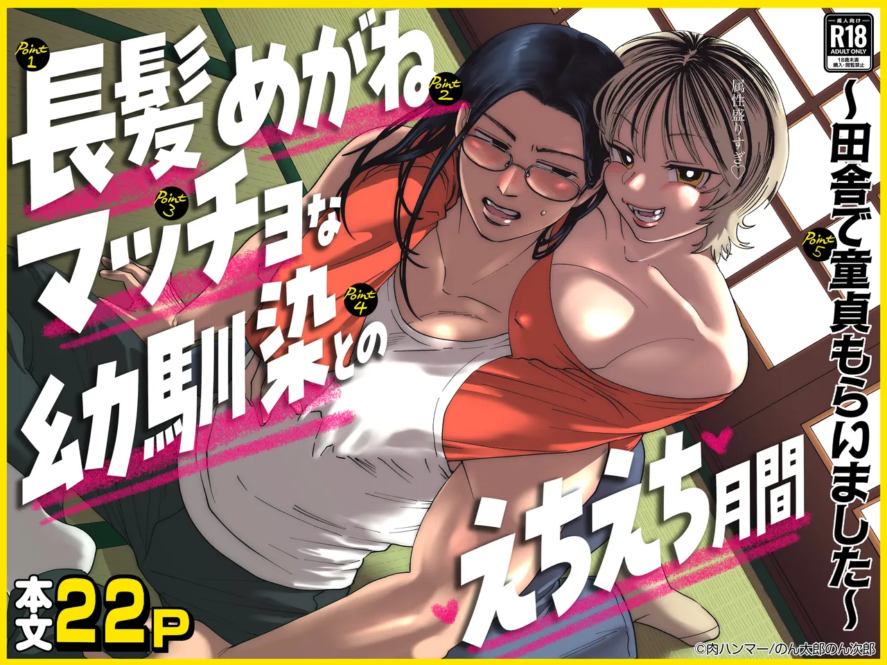 Chouhatsu Megane Maccho na Osananajimi tono Echiechi Gekkan Inaka de Doutei Moraimashita page 1 full