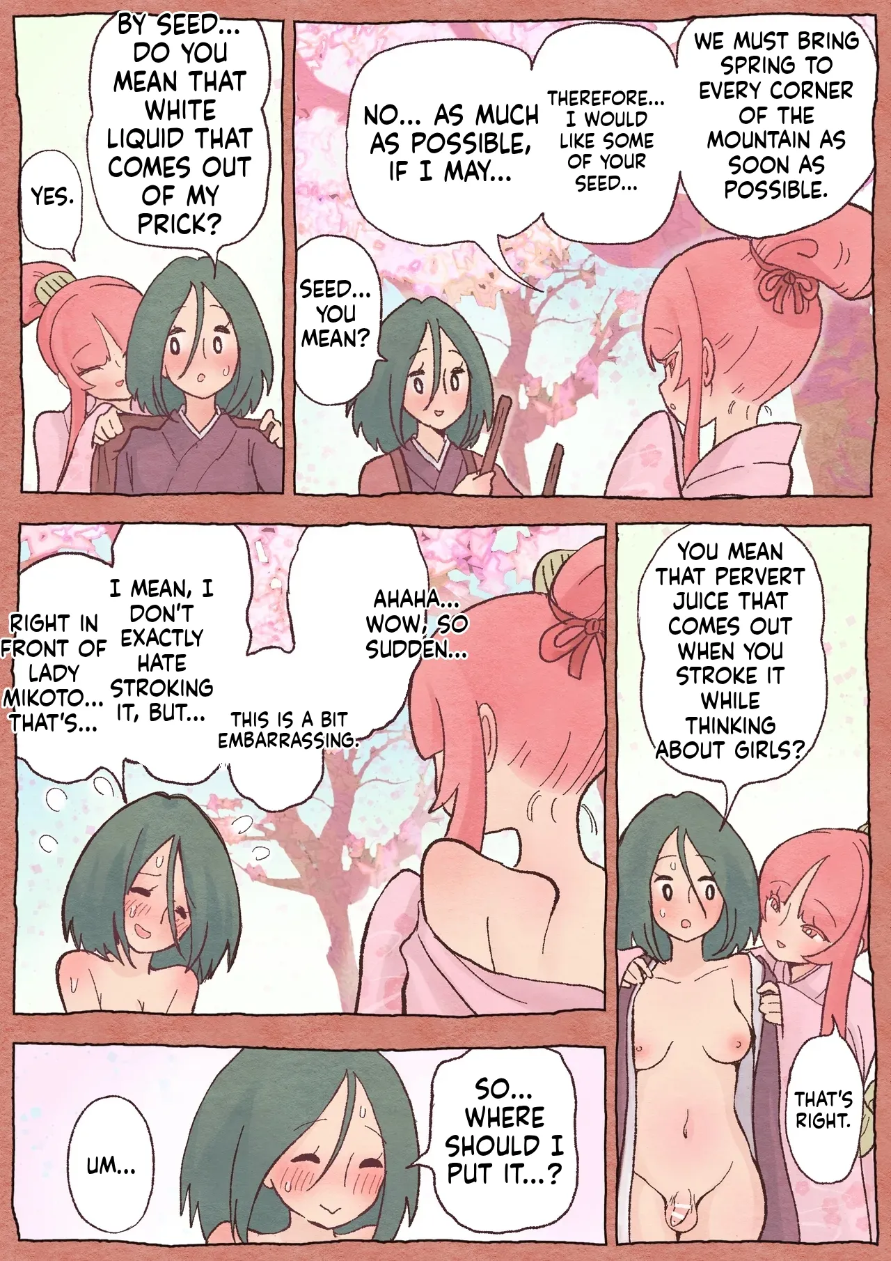Futayuri Futanabanashi: "Spring Seed" page 9 full