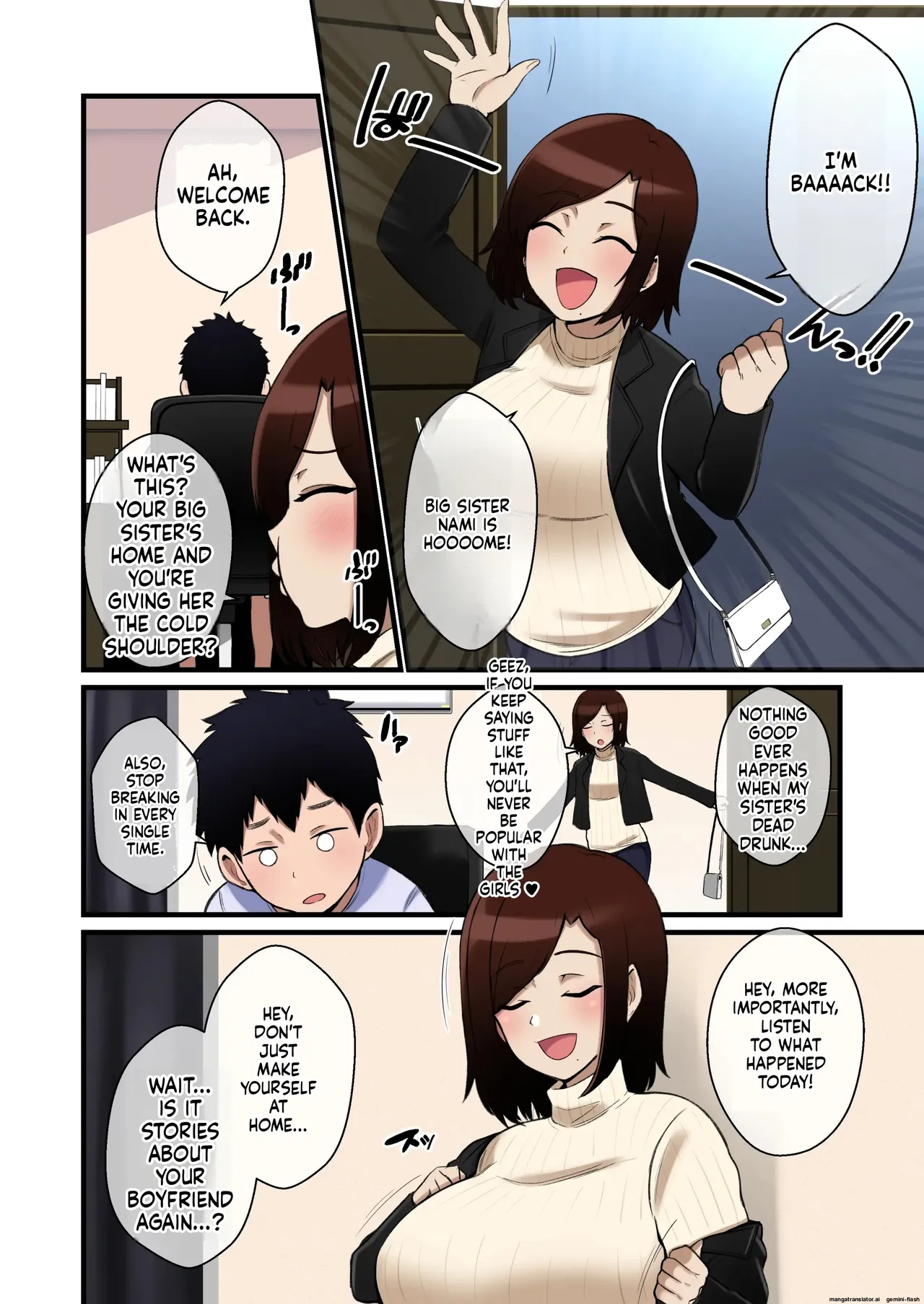 Paizuri Hokoku o Shitekuru Ane page 3 full