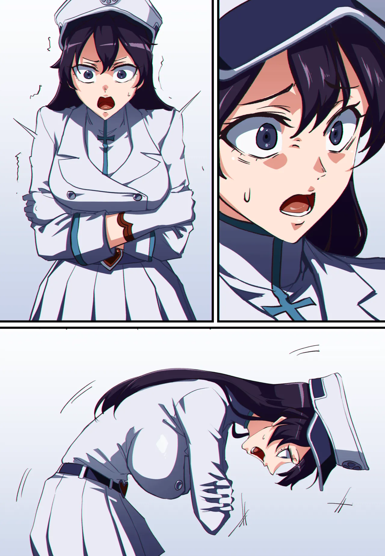 BLEACH Bambietta ＆ Orihime Inoue Possession | 全彩无声漫画 境·界 憑依 邦比爱塔 ＆ 井上织姬 page 4 full