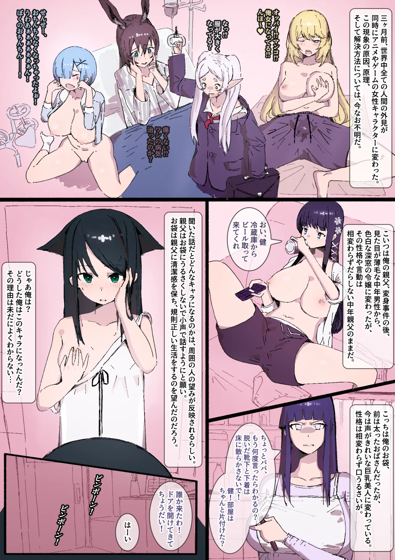 全人類女性キャラクター化 page 2 full