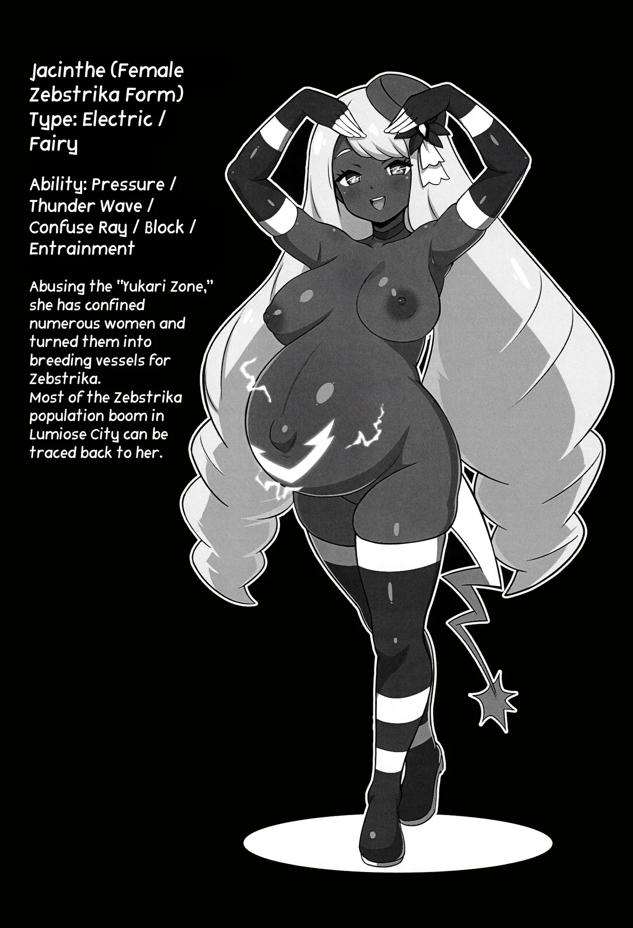 ♀ Zebstrika Field Guide Lumiose City/Paldea Compilation page 5 full