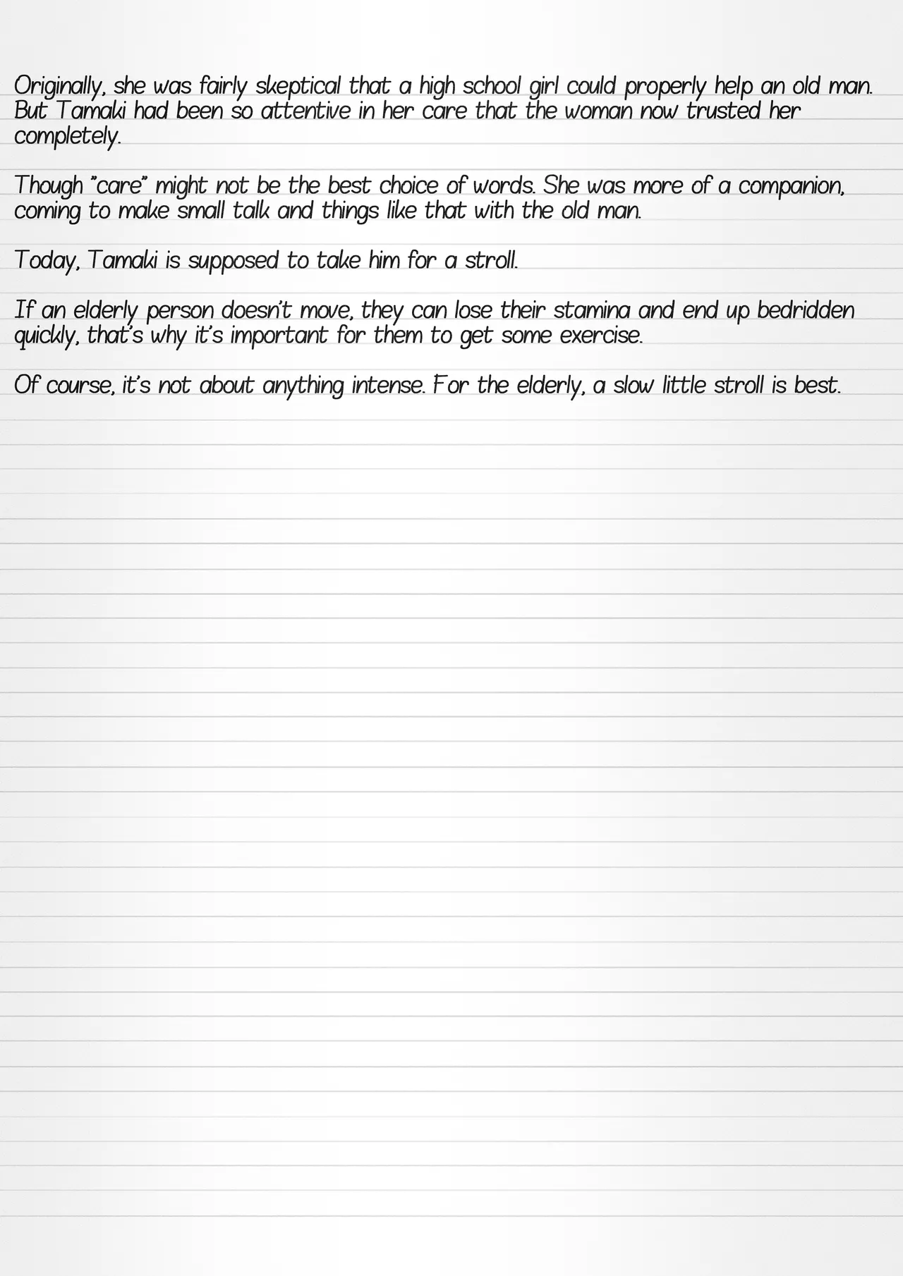 Misuke's Short Stories 33 - Tamaki's Volunteer Activities page 3 full