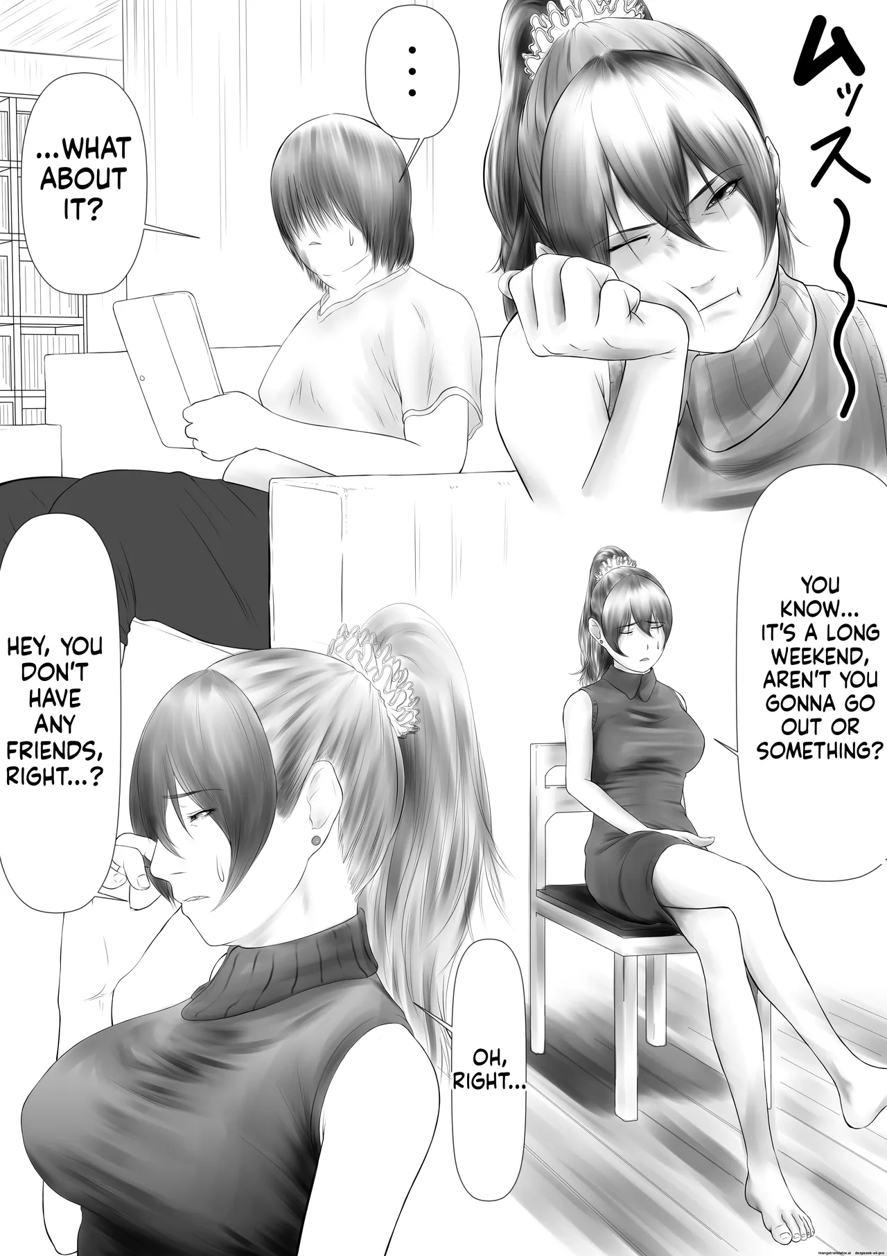 Okaasan ga Hidoi Koto o Iu node, Hippa Taitara, Yal Koto ga Dekimashita page 1 full