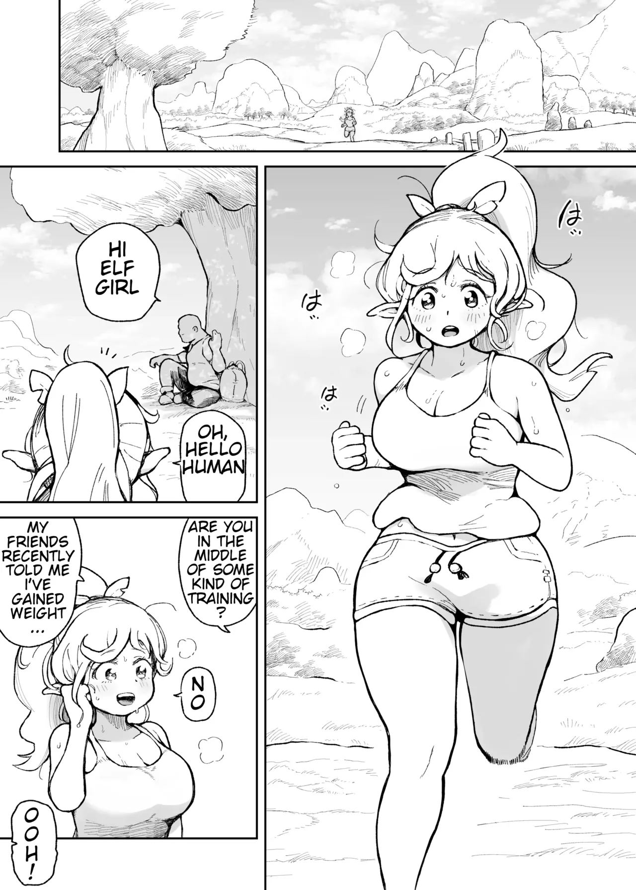An Elf who wants to break a good sweat page 1 full