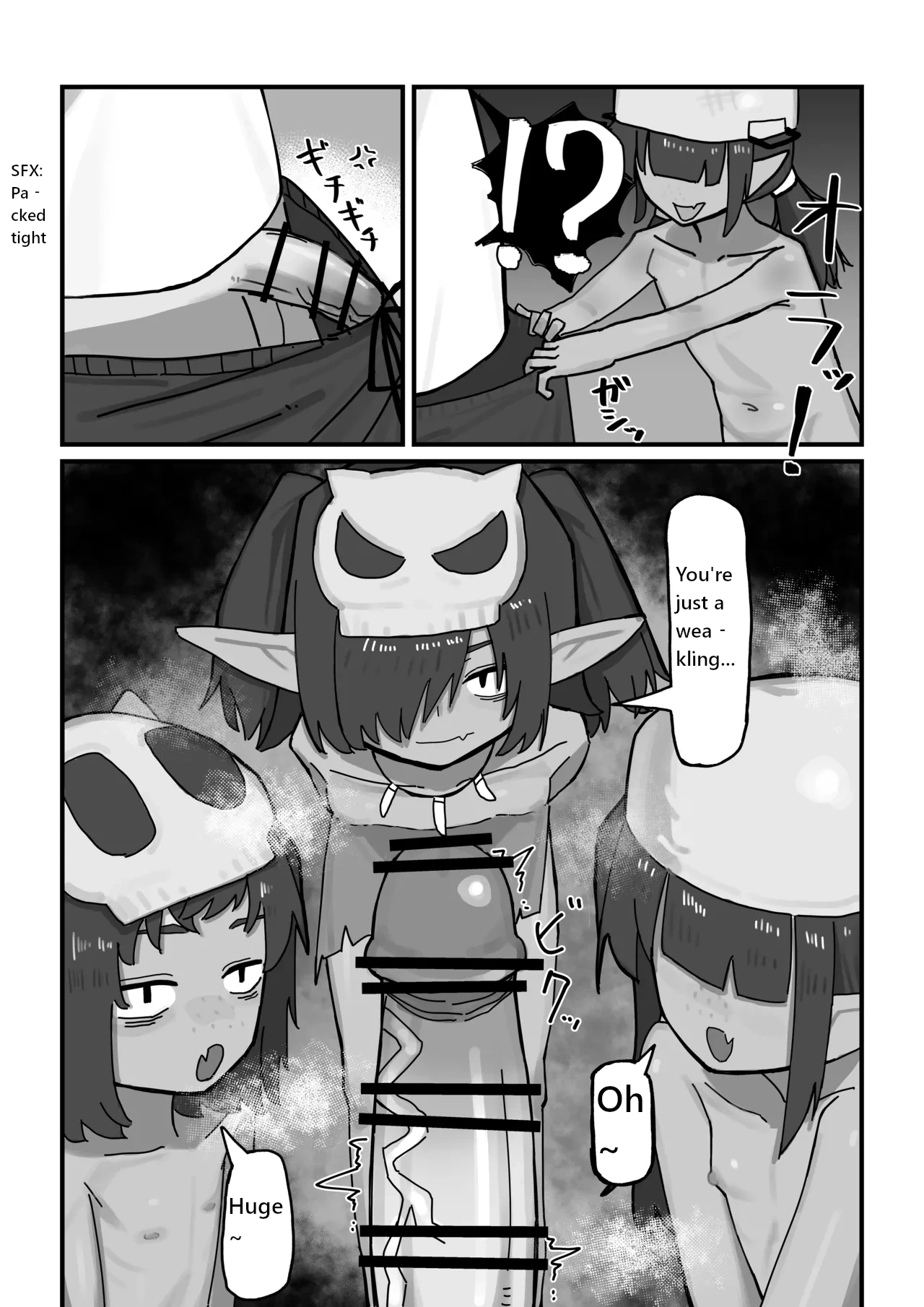Female Goblin vs. Low-Level Weak Old Man Adventurer page 6 full