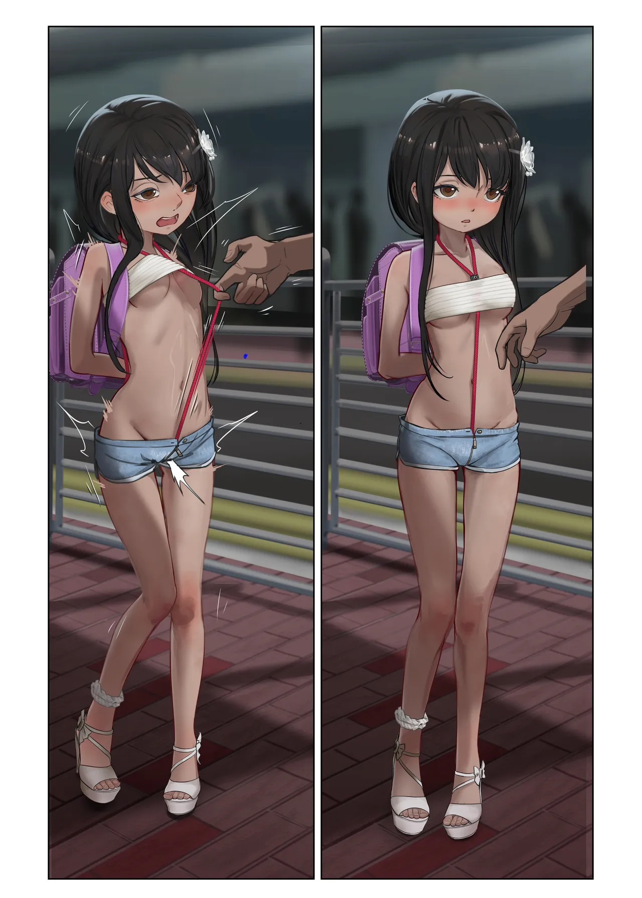 梨奈-酷熱的街道罰站 page 10 full