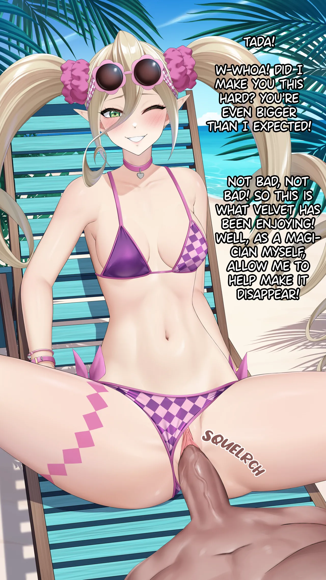 Beach time with Magilou page 3 full