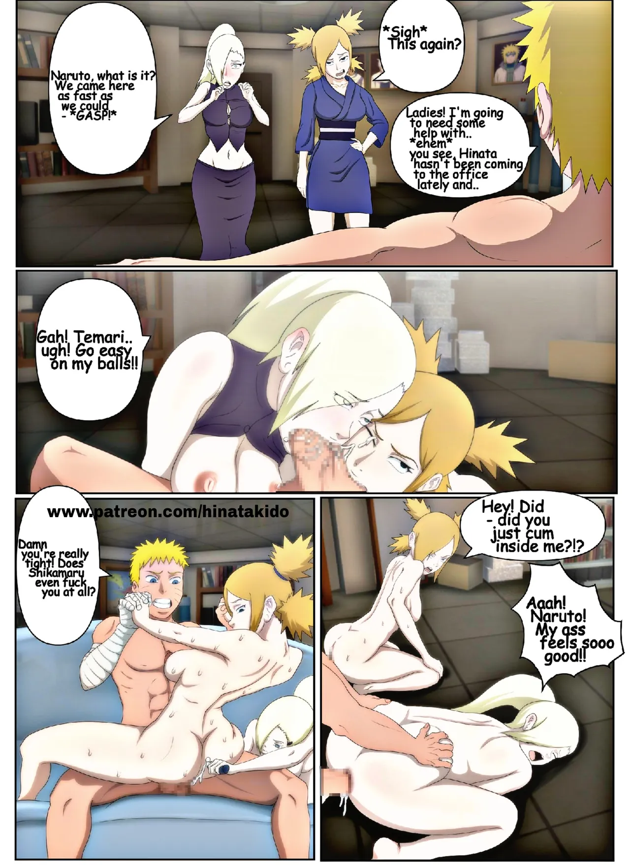 Naruto , timari and eno threesum page 1 full