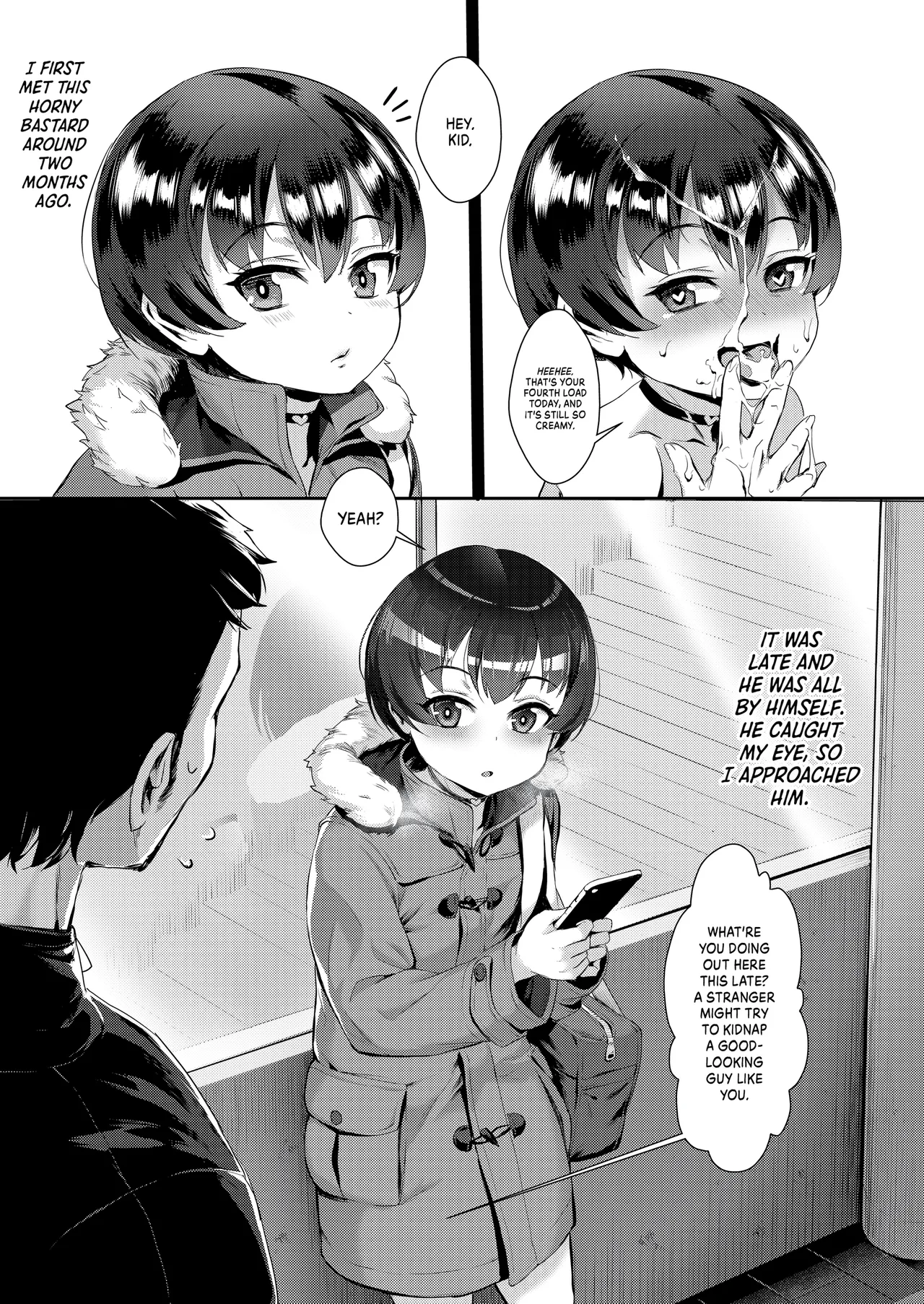 Inran Shounen "Nazo no Bitch Shota to Ossan no Monogatari" | Degenerates page 7 full