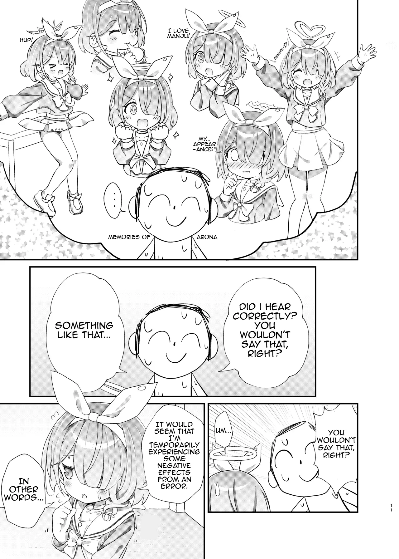 Arona-chan Agrees To A Friendly And Affectionate Relationship With Her Sensei Who She Loves Very Very Much page 10 full