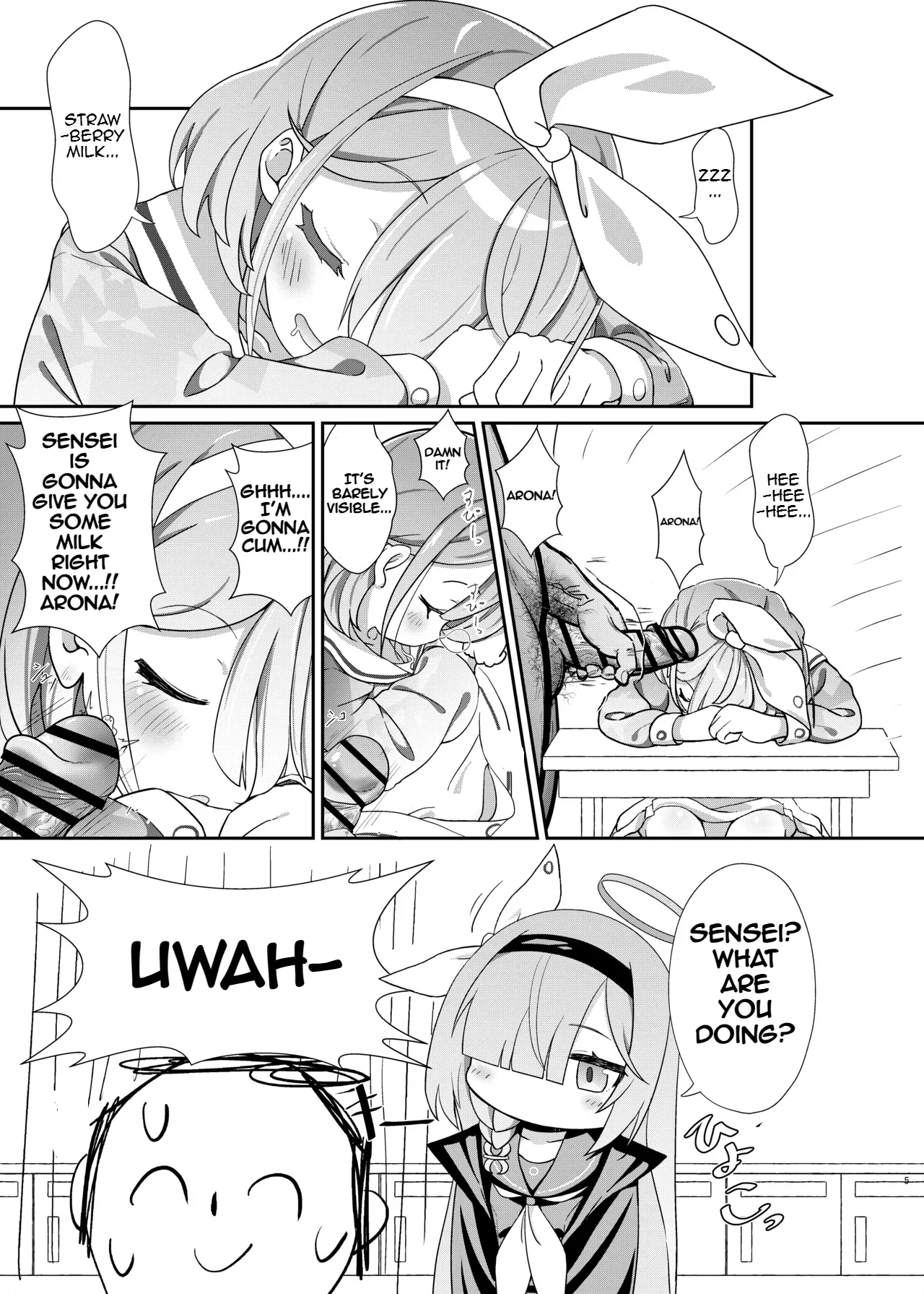 Arona-chan Agrees To A Friendly And Affectionate Relationship With Her Sensei Who She Loves Very Very Much page 4 full