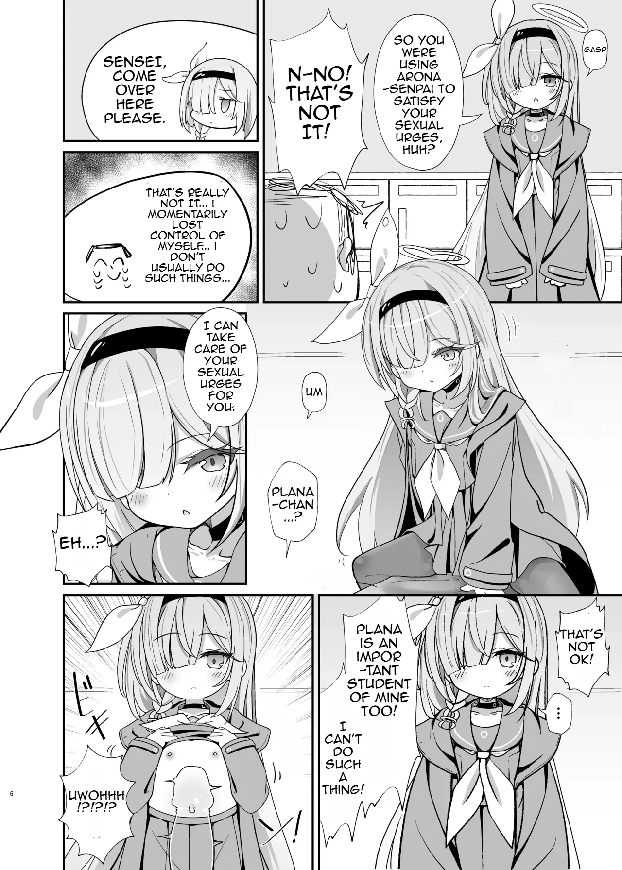 Arona-chan Agrees To A Friendly And Affectionate Relationship With Her Sensei Who She Loves Very Very Much page 5 full