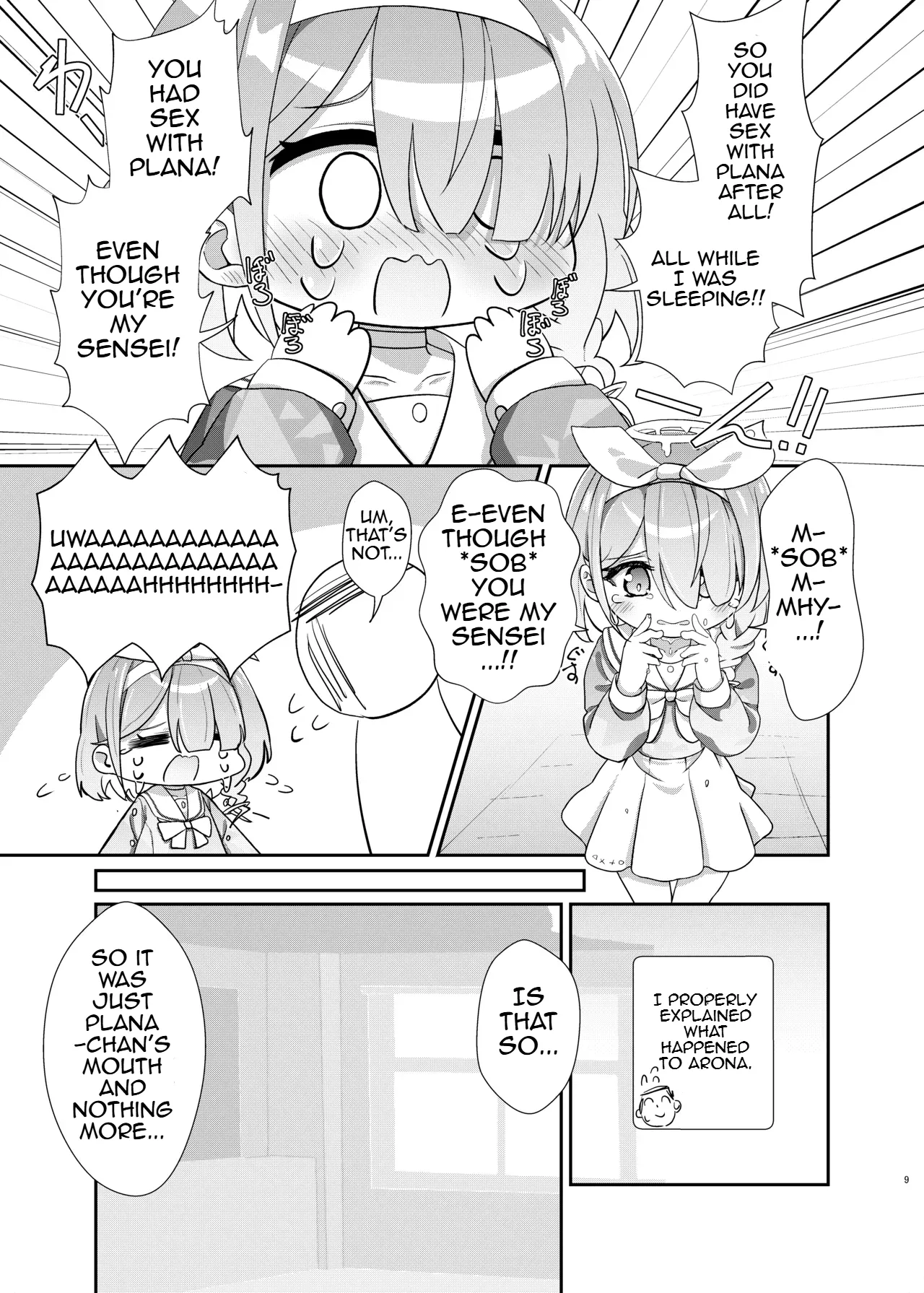 Arona-chan Agrees To A Friendly And Affectionate Relationship With Her Sensei Who She Loves Very Very Much page 8 full