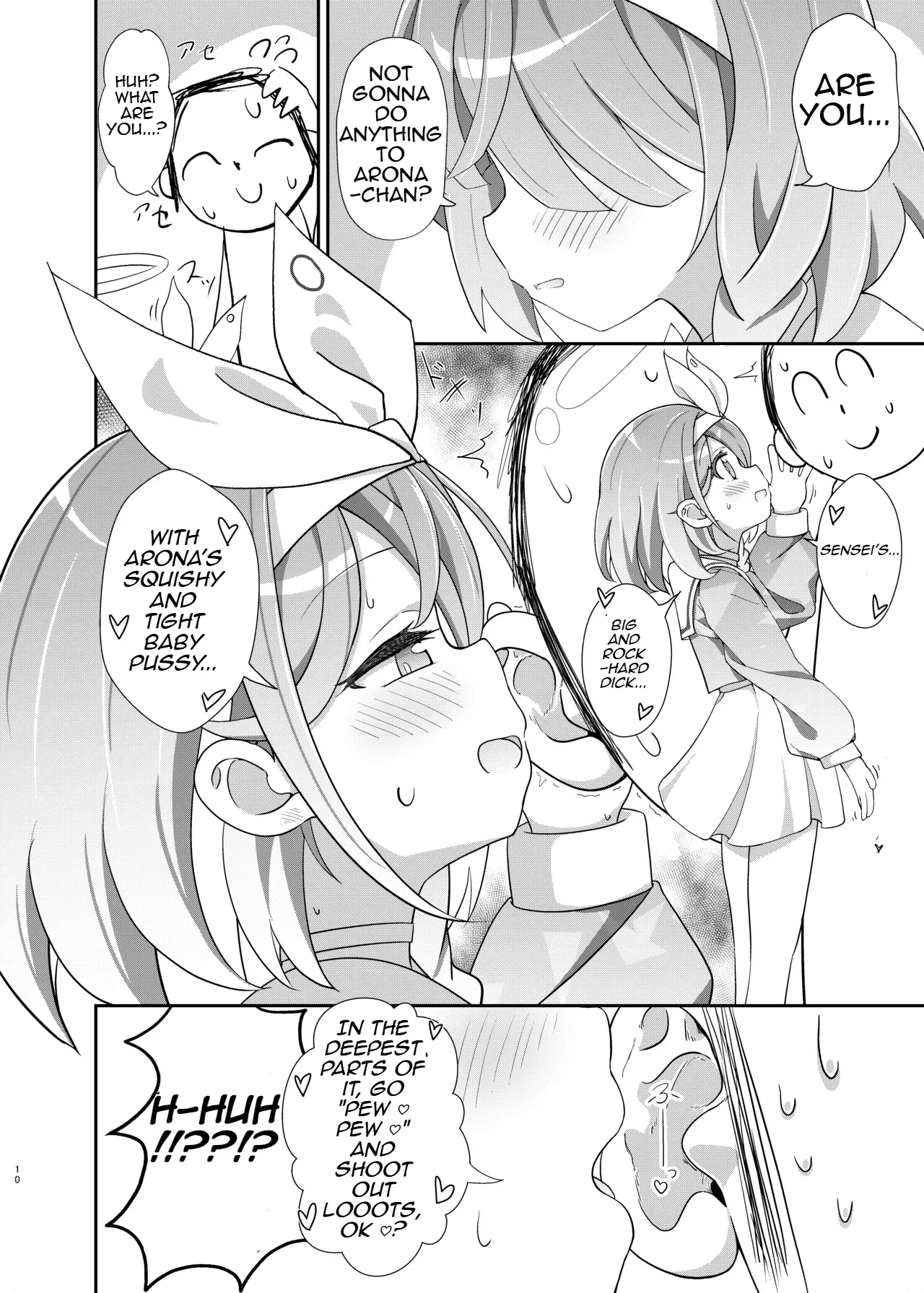 Arona-chan Agrees To A Friendly And Affectionate Relationship With Her Sensei Who She Loves Very Very Much page 9 full